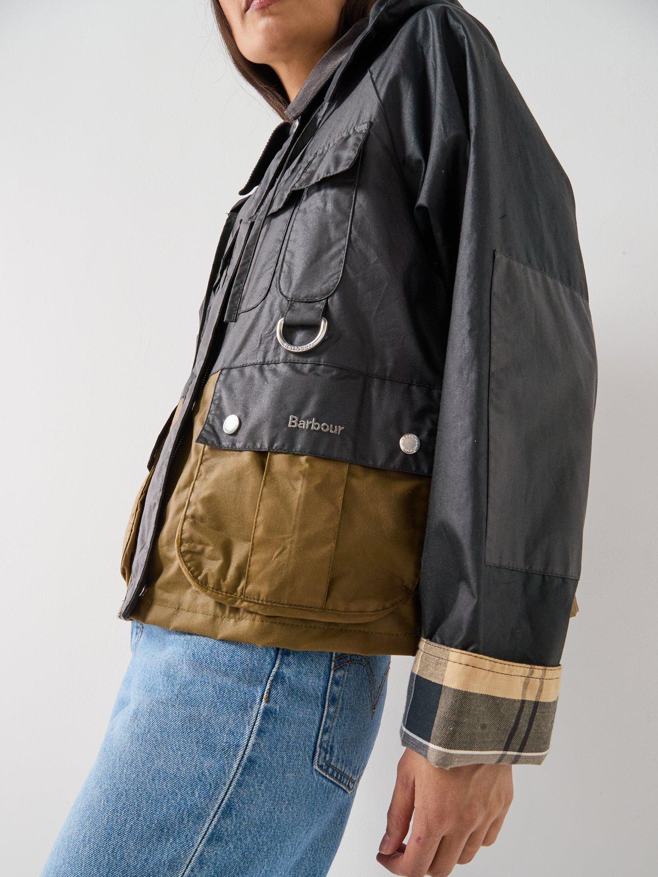 Image 5 of 6 of Barbour Liza Wax Jacket - Black/Sand