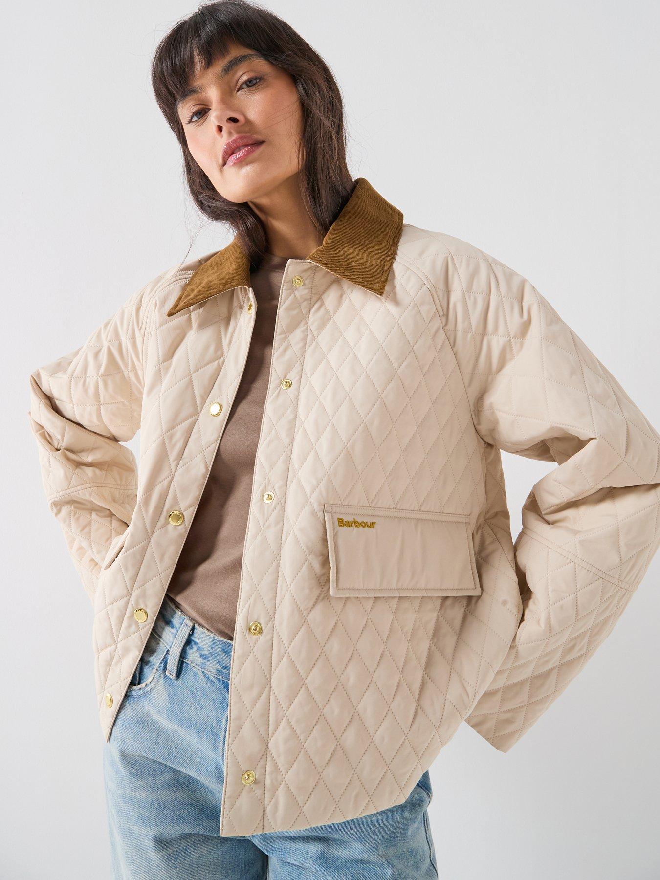 Image 1 of 5 of Barbour Kirkby Quilted Jacket - Cream