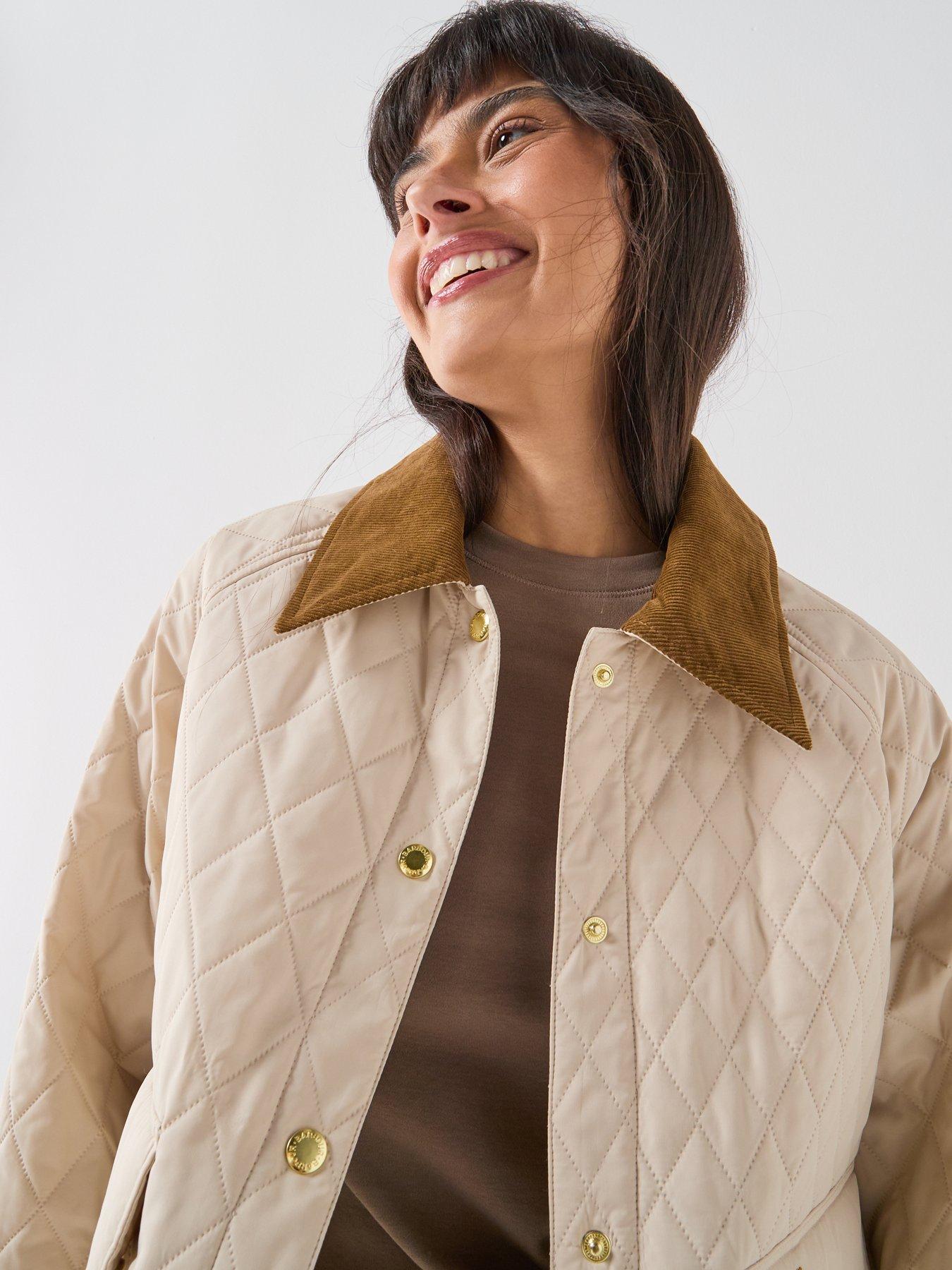 Image 4 of 5 of Barbour Kirkby Quilted Jacket - Cream