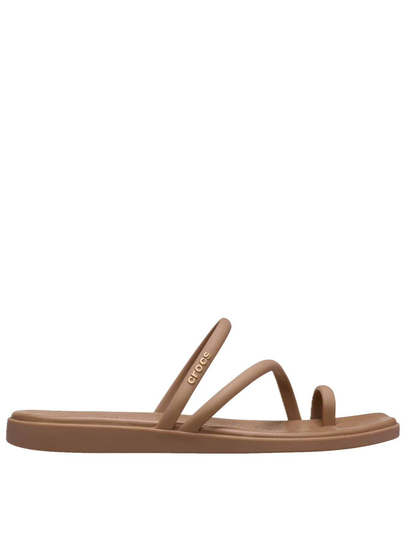 crocs-miami-toe-loop-sandal-milk-chocolatefront
