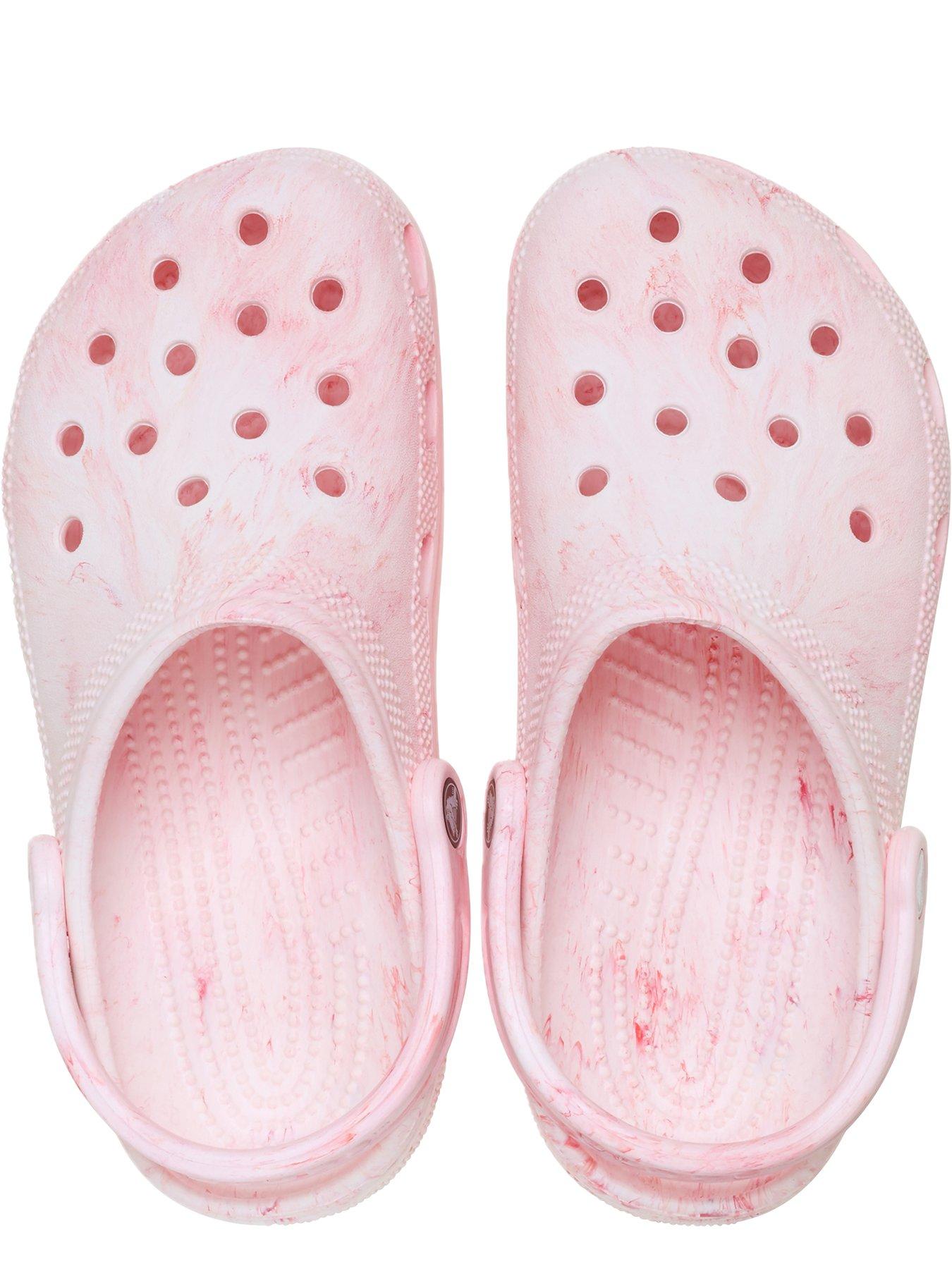 Image 3 of 5 of Crocs Classic Watercolor Marbled Clogs - Guava Swirl