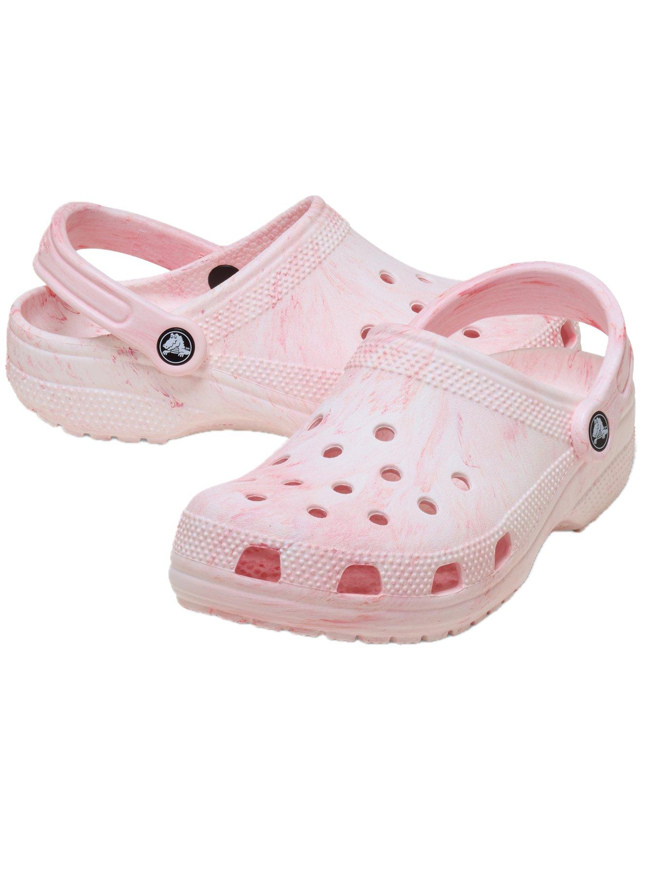 Image 5 of 5 of Crocs Classic Watercolor Marbled Clogs - Guava Swirl