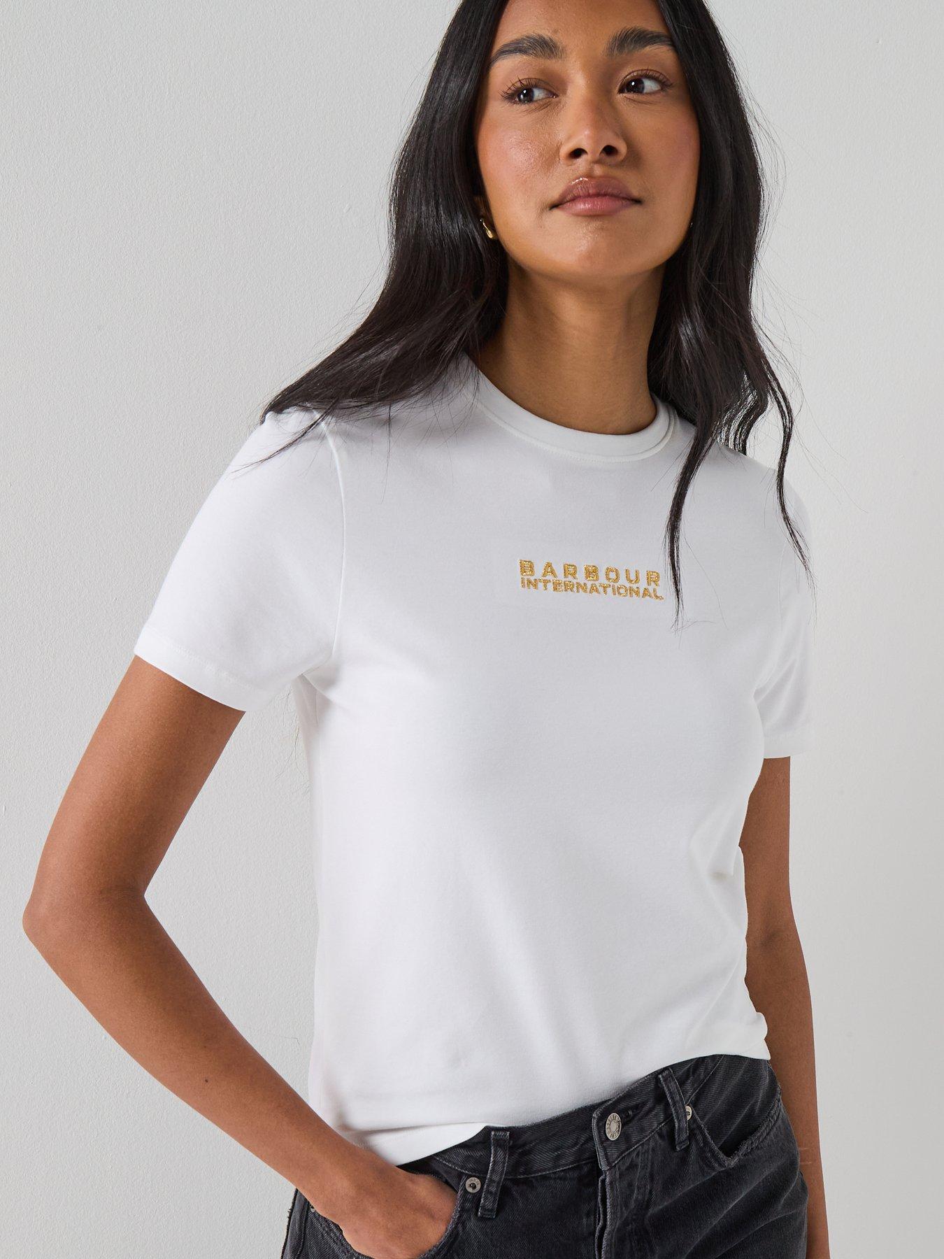 Image 5 of 6 of Barbour International B.intl Devin T-shirt - White