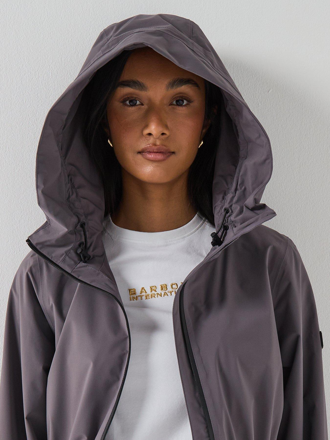 Image 5 of 6 of Barbour International B.intl Short Kyra Waterproof Jacket - Grey