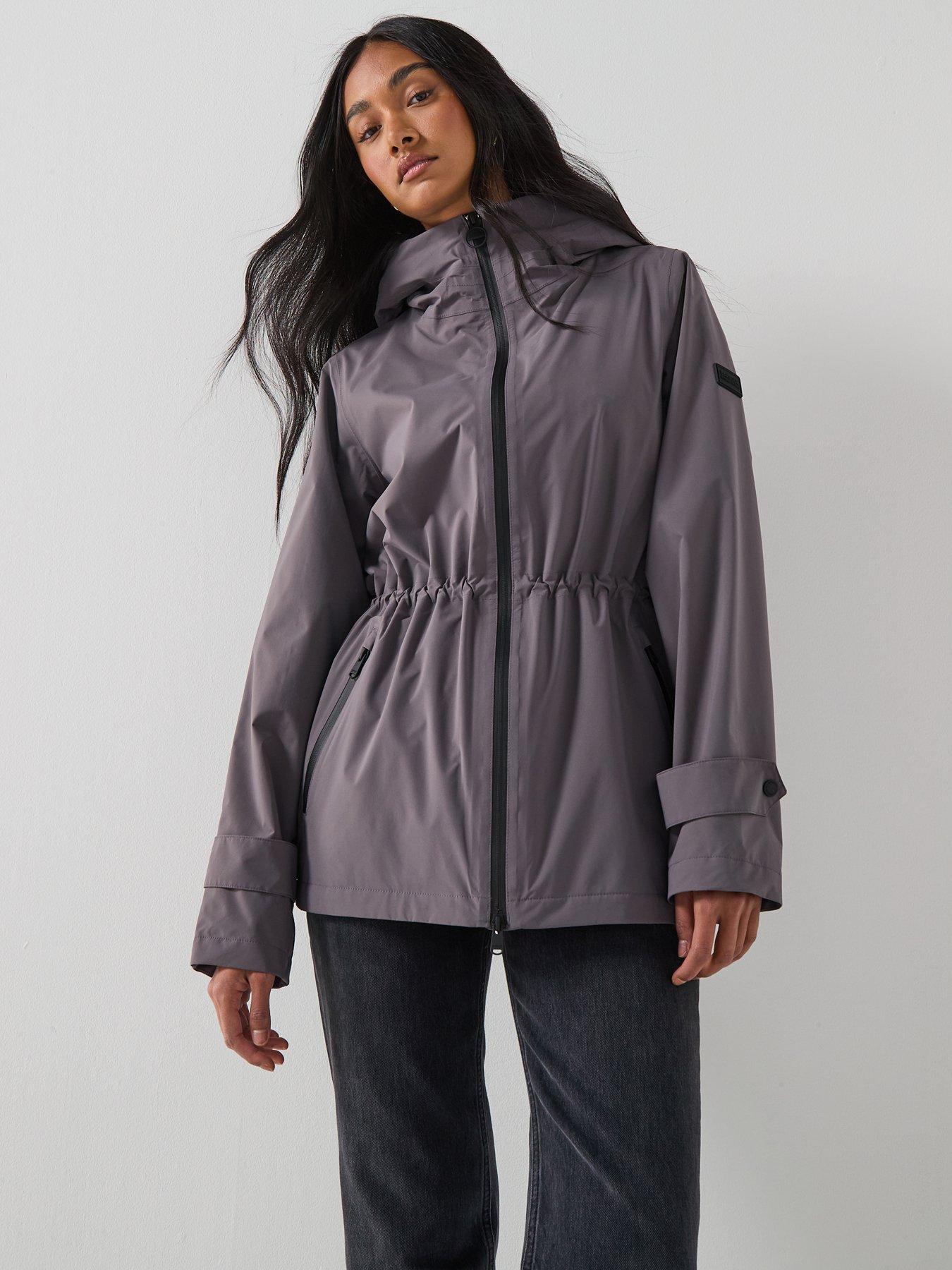 Image 6 of 6 of Barbour International B.intl Short Kyra Waterproof Jacket - Grey