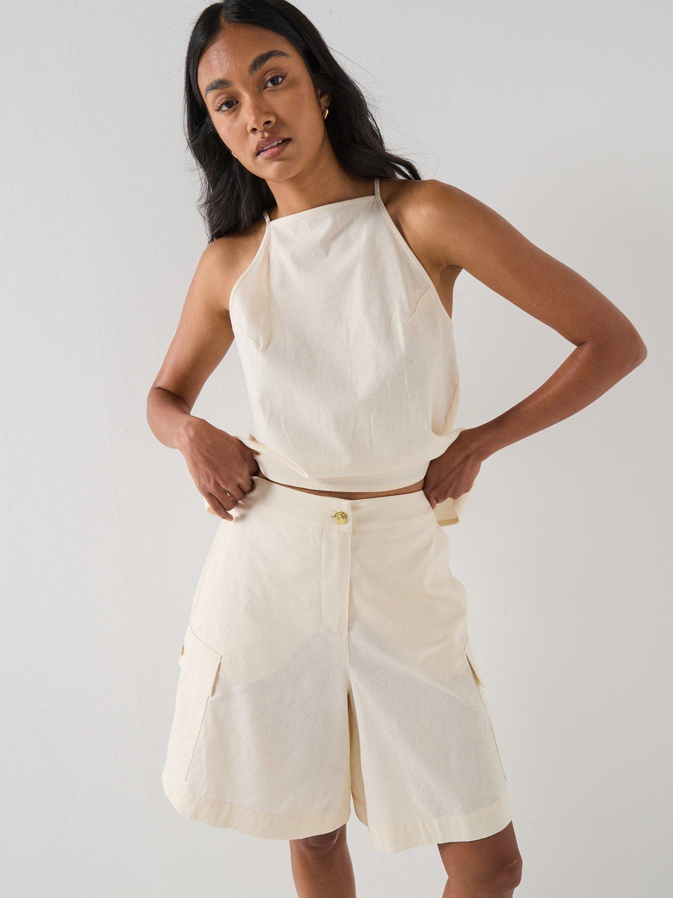 Image 4 of 6 of Barbour International BIntl Valencia Shorts - Ecru