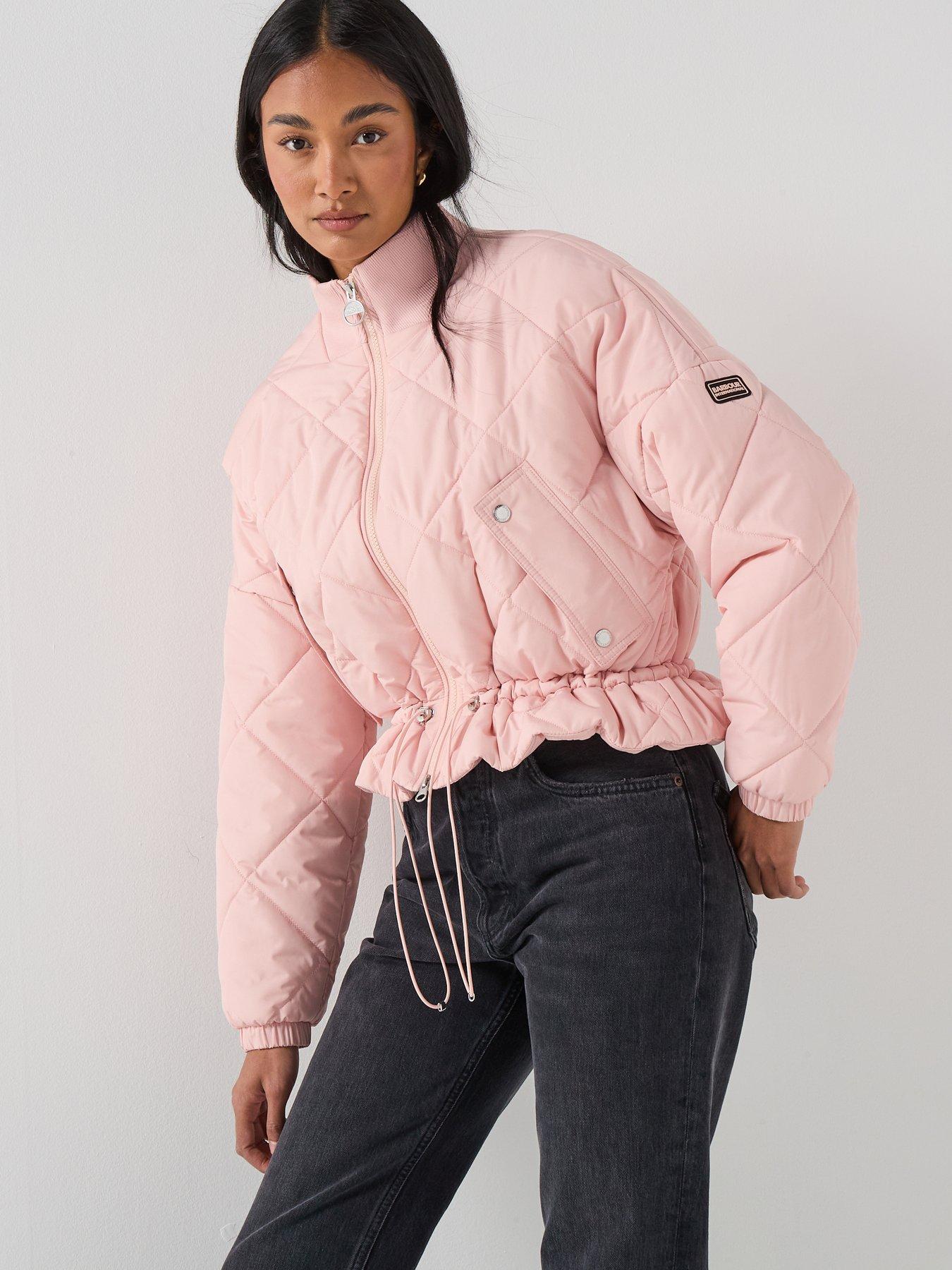 Image 1 of 6 of Barbour International B.intl Pagan Quilted Jacket - Pink