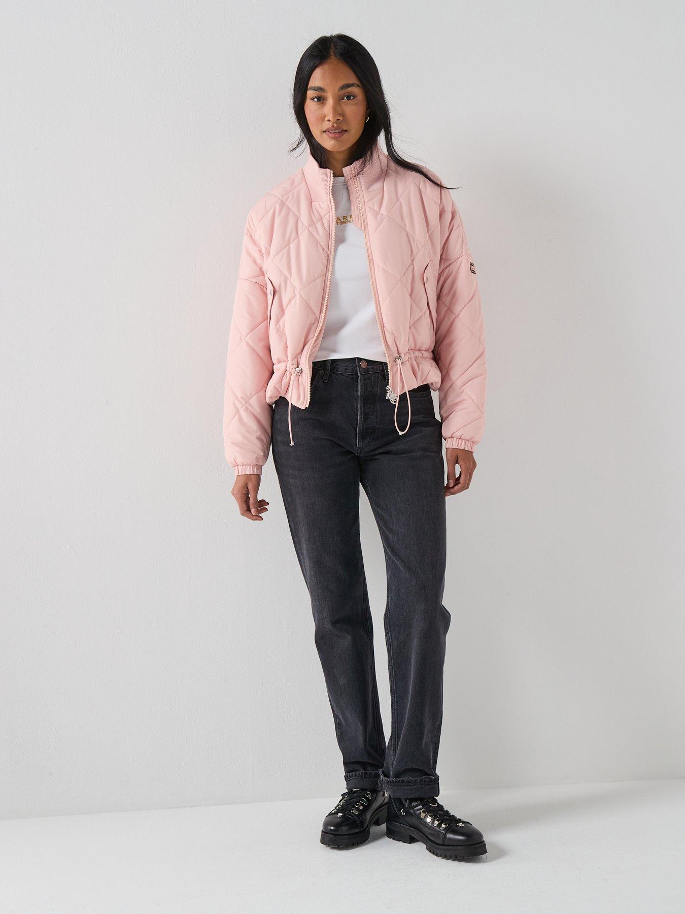 Image 3 of 6 of Barbour International B.intl Pagan Quilted Jacket - Pink