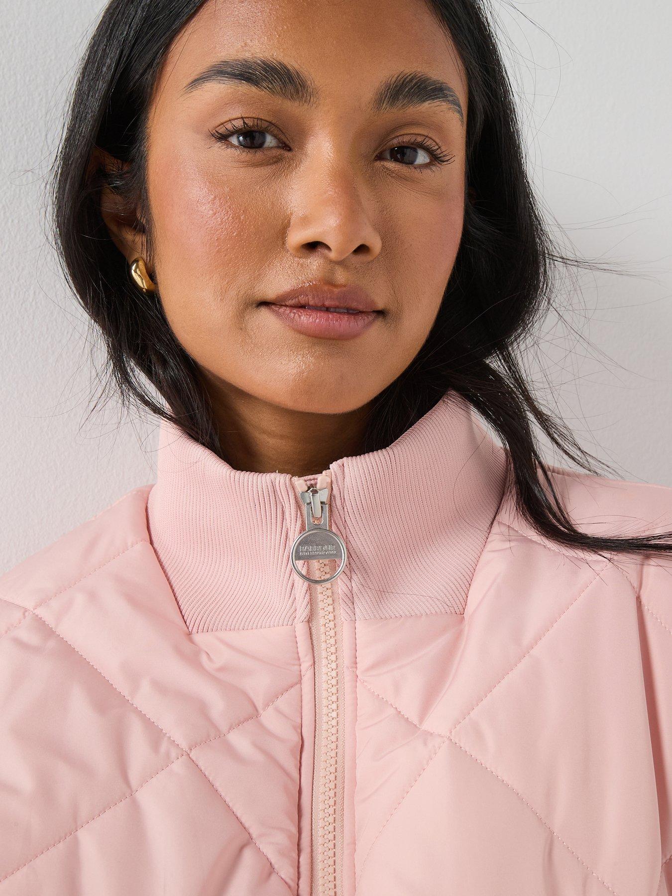 Image 4 of 6 of Barbour International B.intl Pagan Quilted Jacket - Pink
