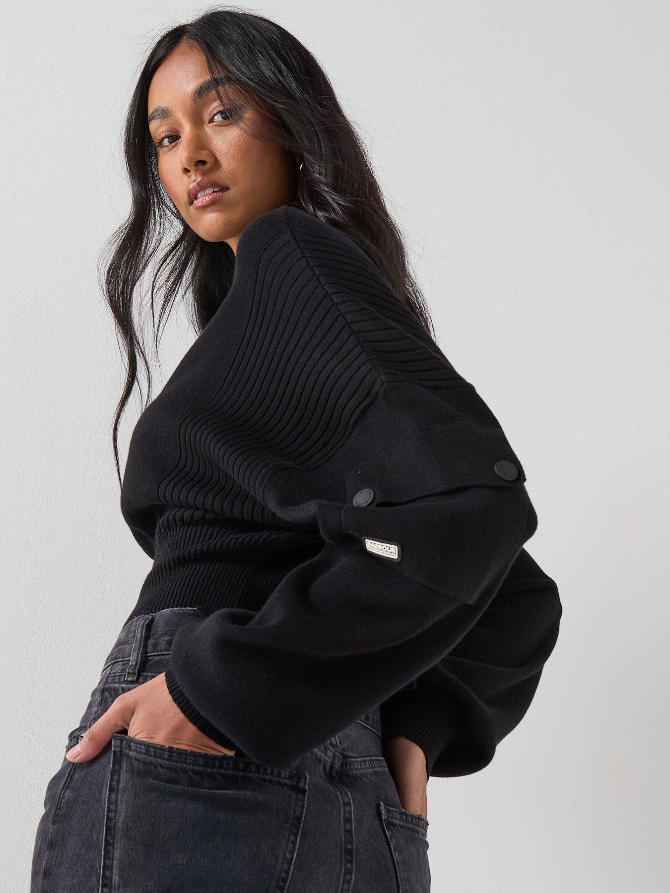 barbour-international-bintl-gigi-knitted-bomber-blackoutfit