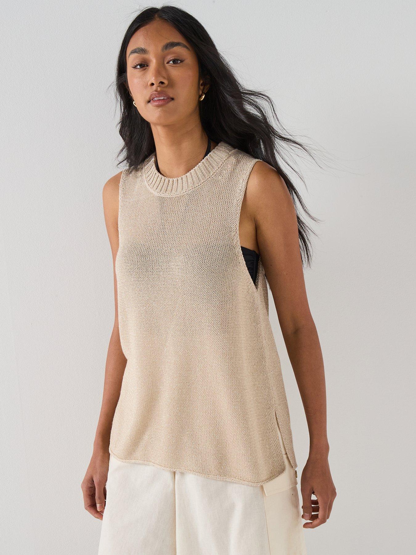 Barbour International BIntl Valencia Knitted Vest - Beige
