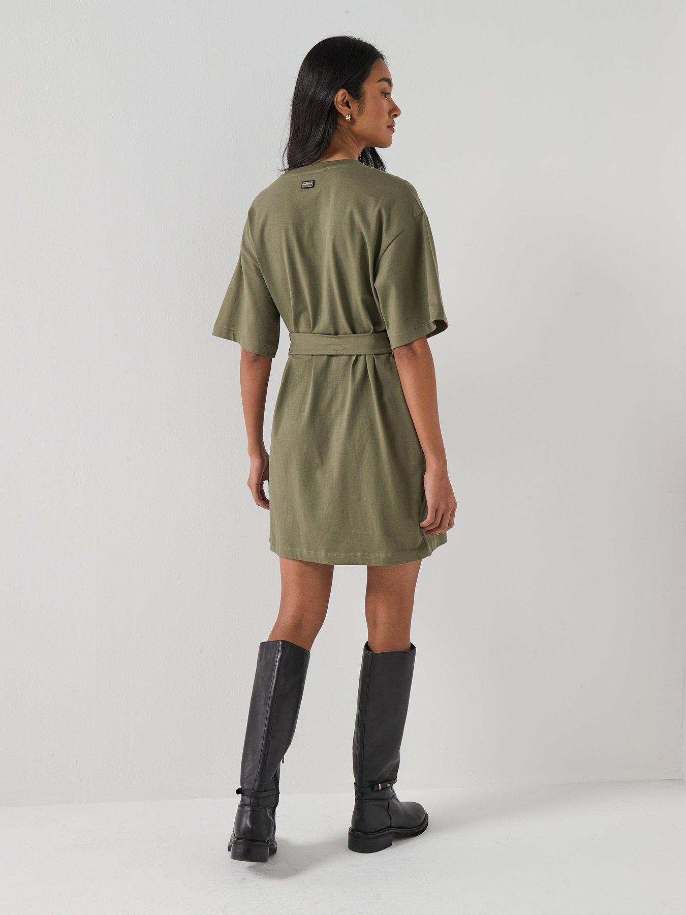 Image 2 of 6 of Barbour International Uma Mini Dress - Green
