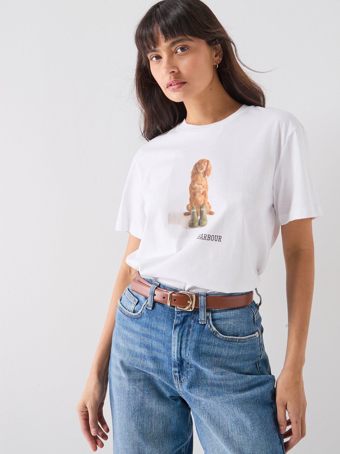 Image 1 of 4 of Barbour Bedale T-Shirt - White