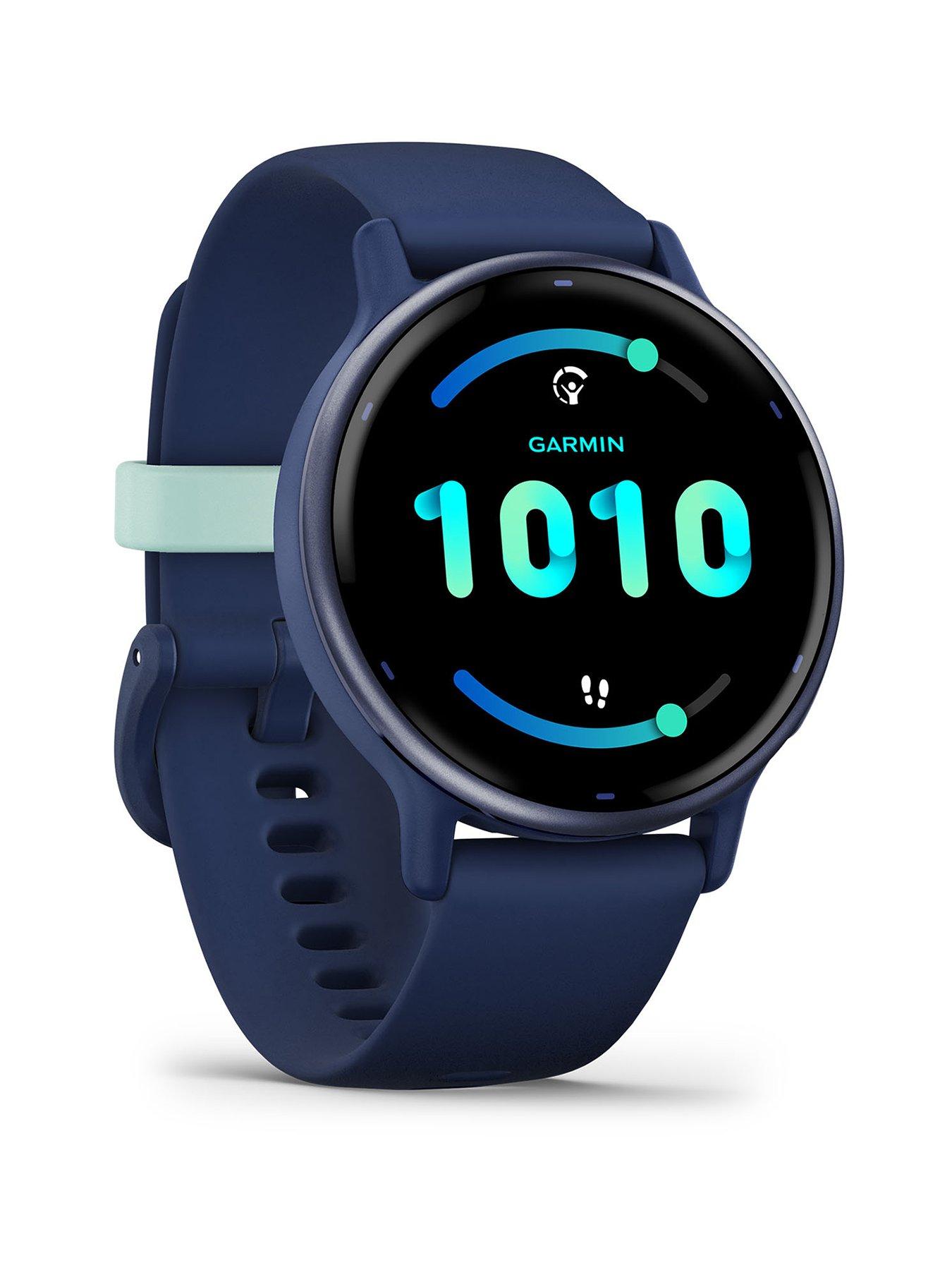 Garmin Garmin vívoactive 5, Metallic navy Aluminium bezel with navy case and silicone band