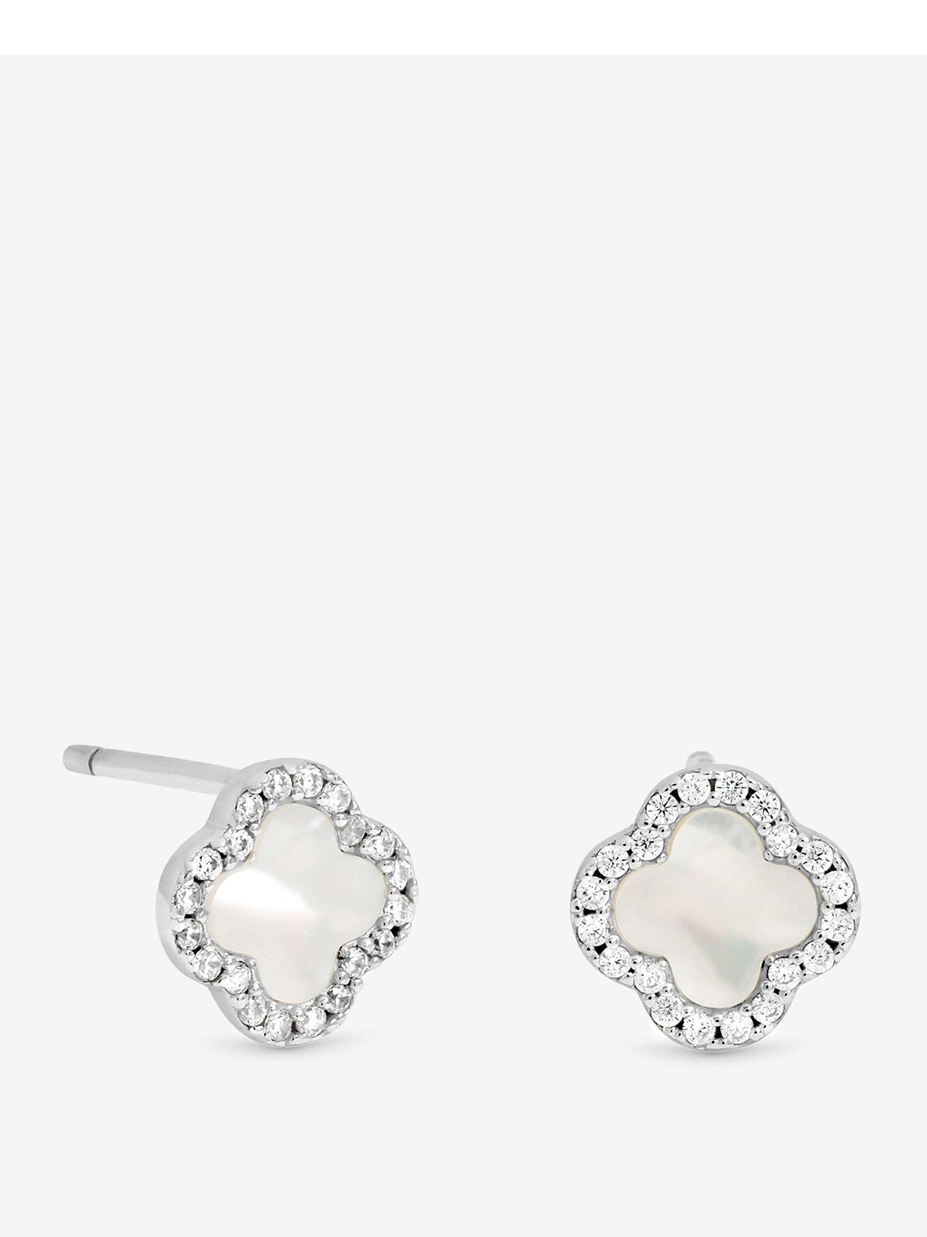 jon-richard-simply-silver-sterling-silver-925-pave-mother-of-pearl-clover-stud-earrings