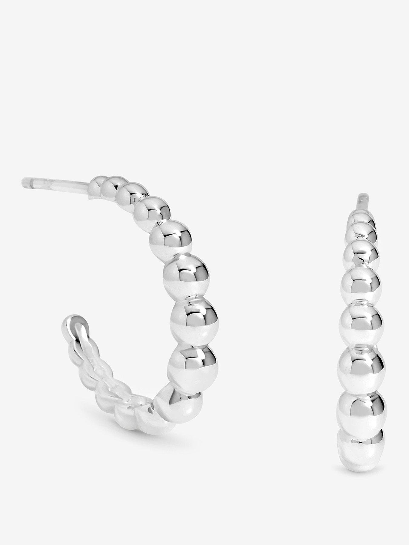 jon-richard-simply-silver-sterling-silver-925-polished-textured-orb-hoop-earrings