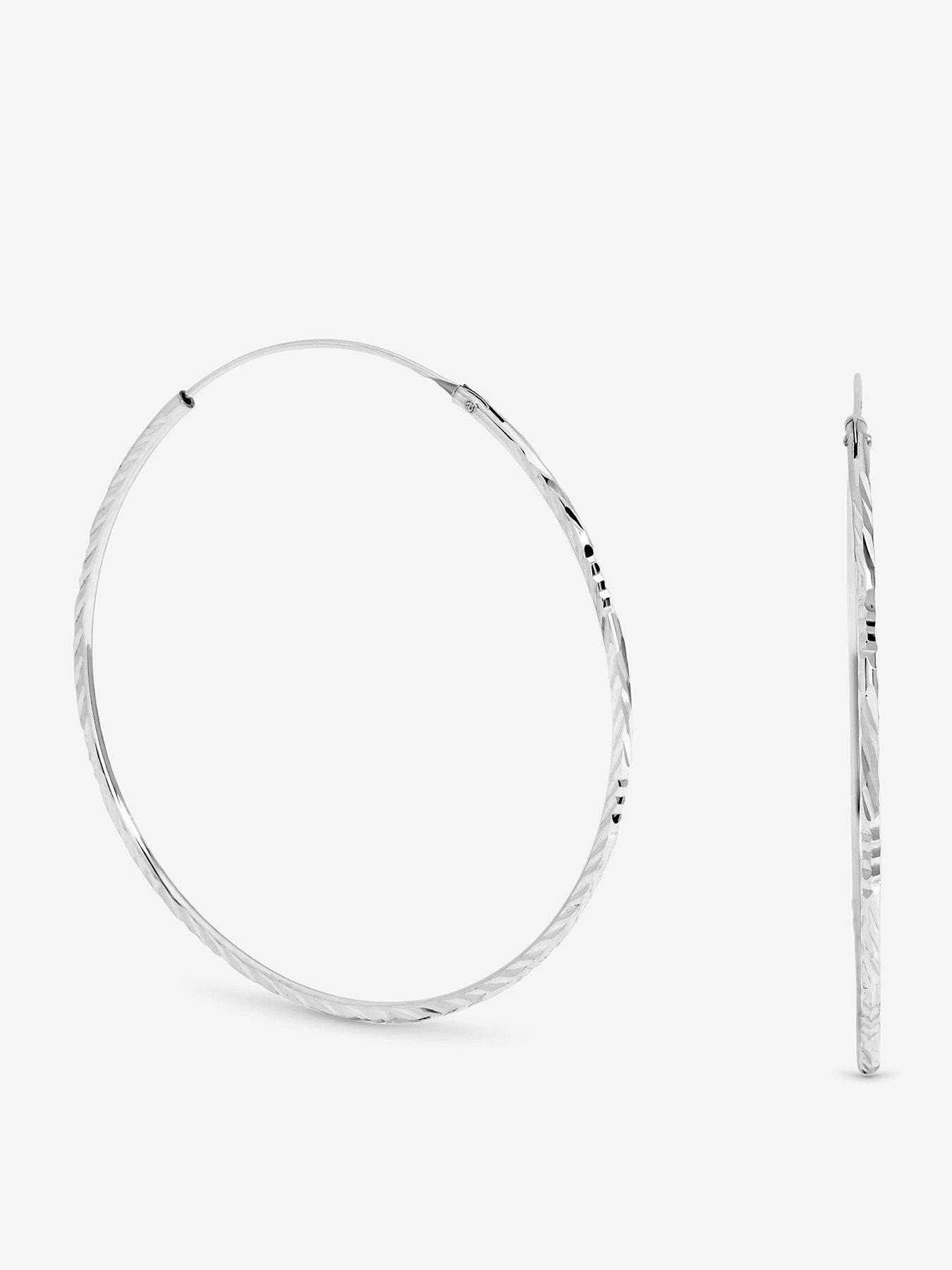 jon-richard-simply-silver-sterling-silver-925-polished-diamond-cut-sleeper-hoop-earrings