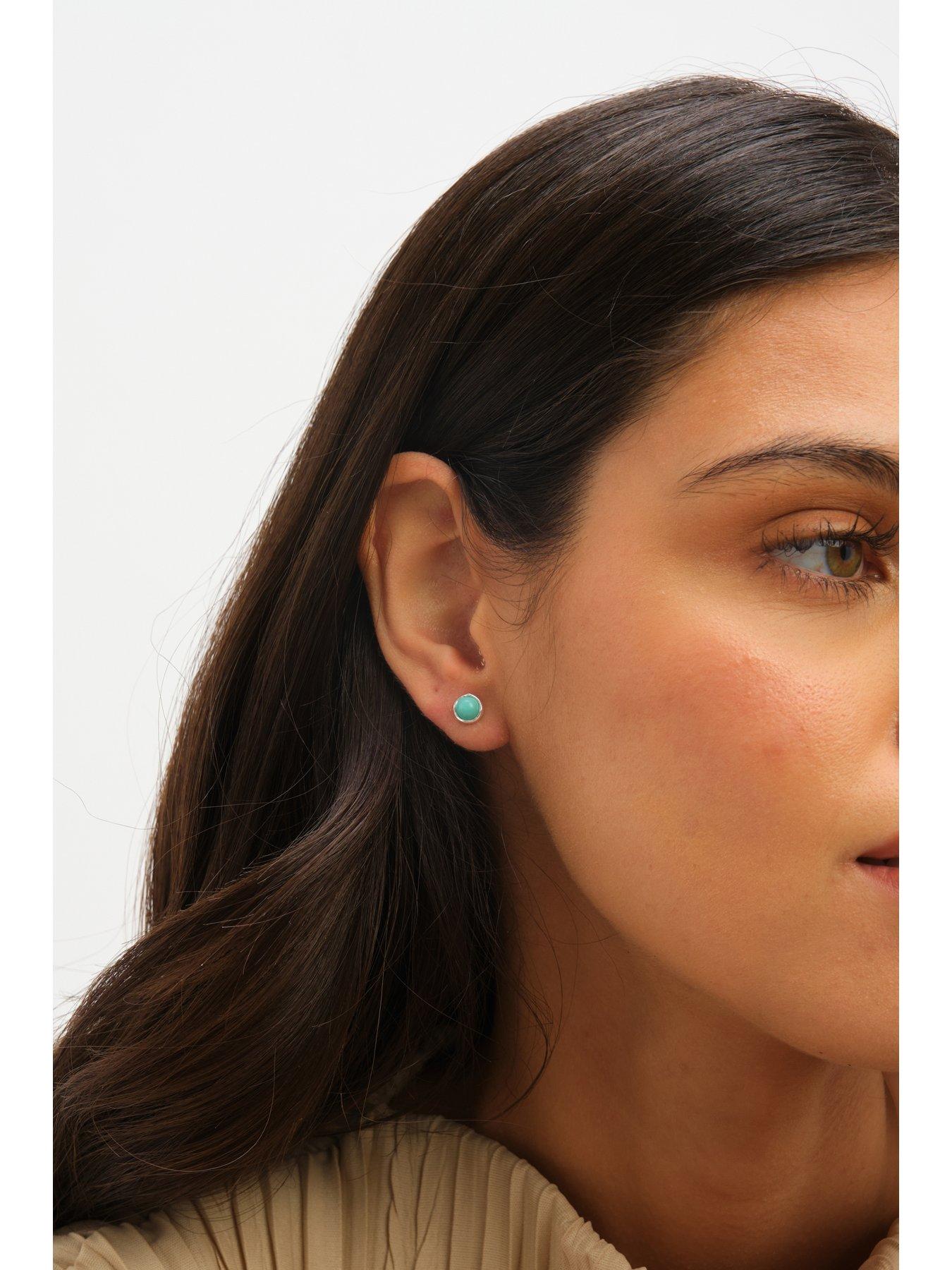 jon-richard-simply-silver-sterling-silver-925-polished-turquoise-stud-earringsstillFront