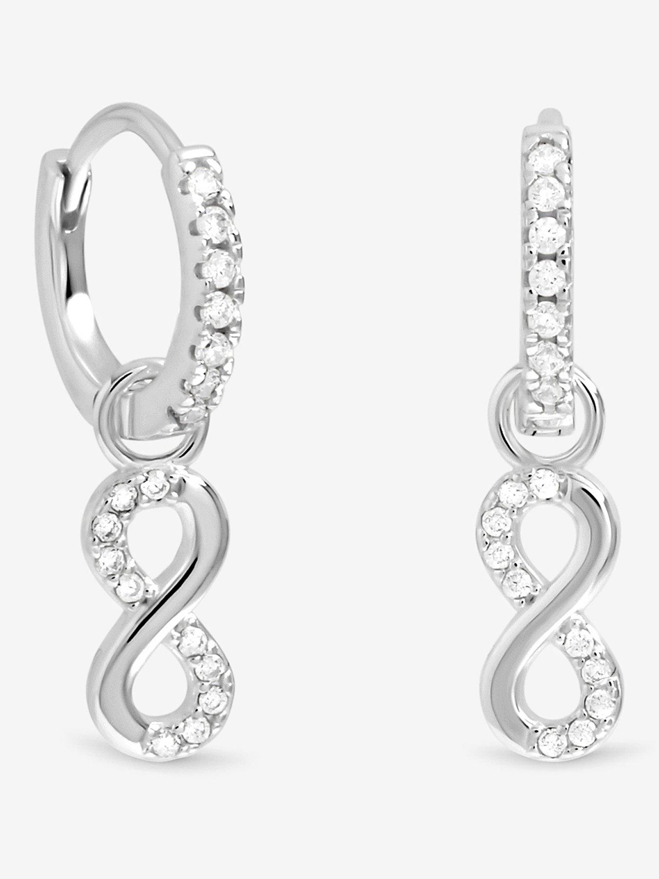 jon-richard-simply-silver-sterling-silver-925-pave-infinity-charm-hoop-earrings