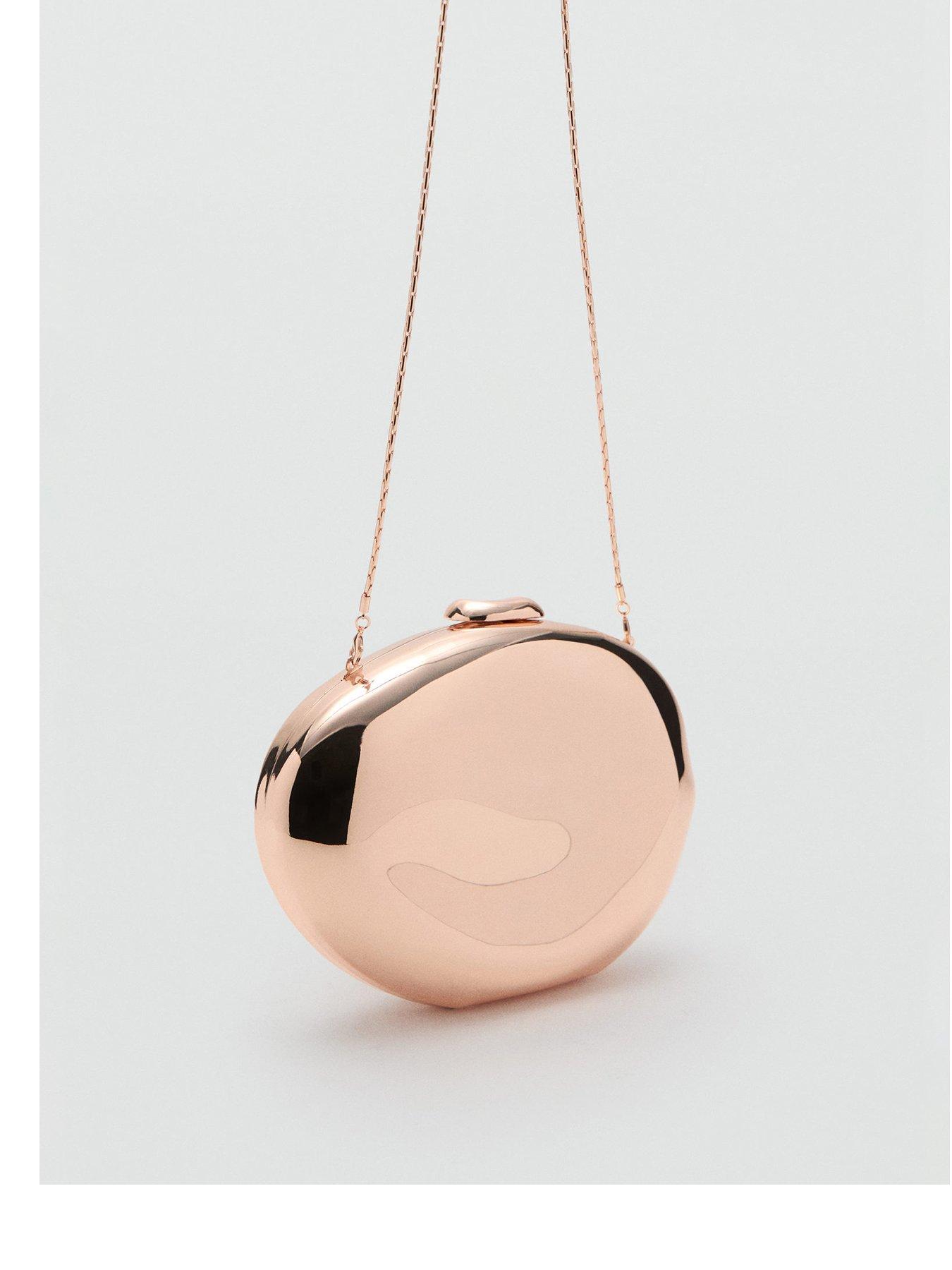 mango-gold-pebble-clutch-bag