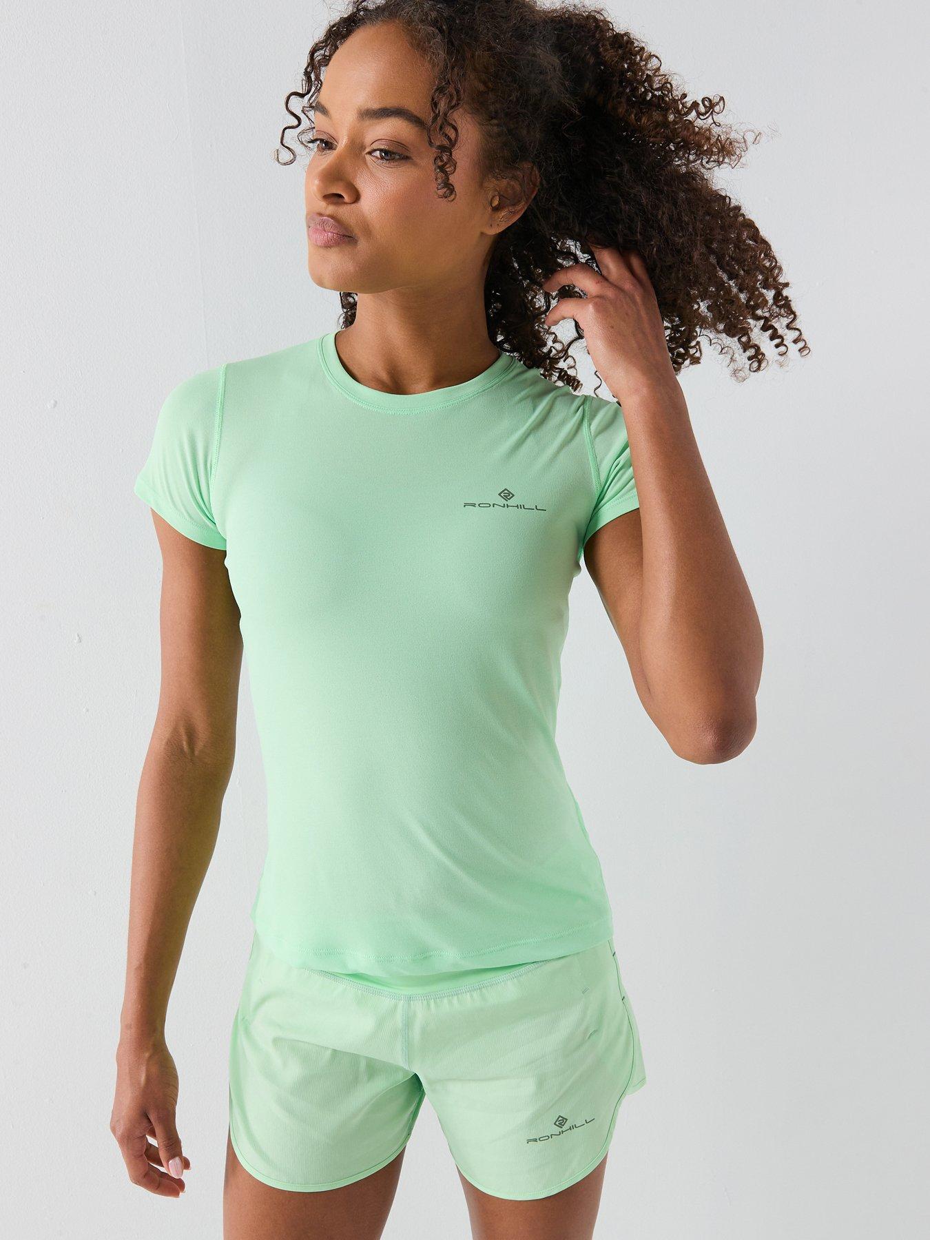 Image 1 of 6 of Ronhill Womens Running Core Short Sleeve Tee - Green