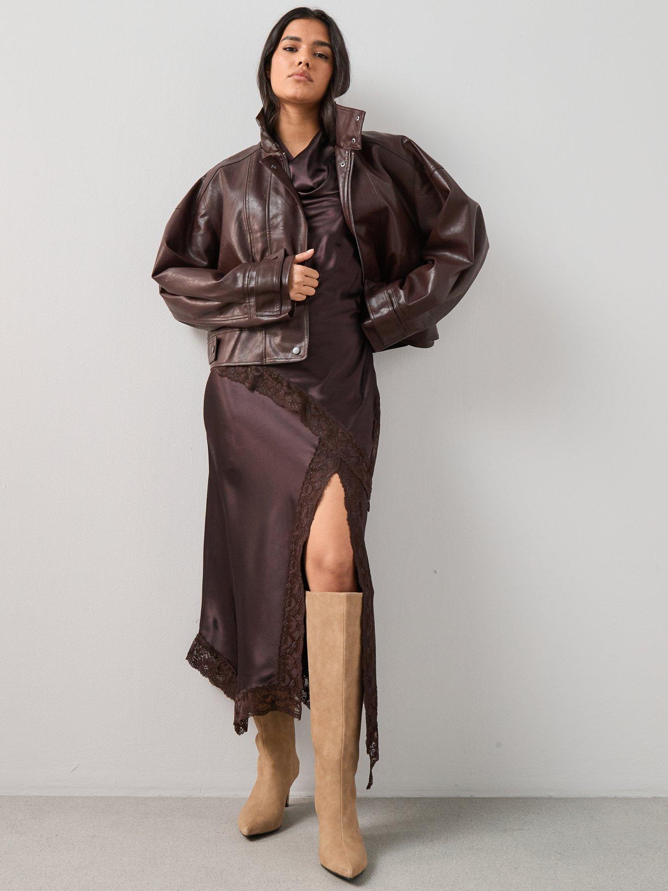 the-very-collection-lace-trim-satin-midi-skirt-browndetail