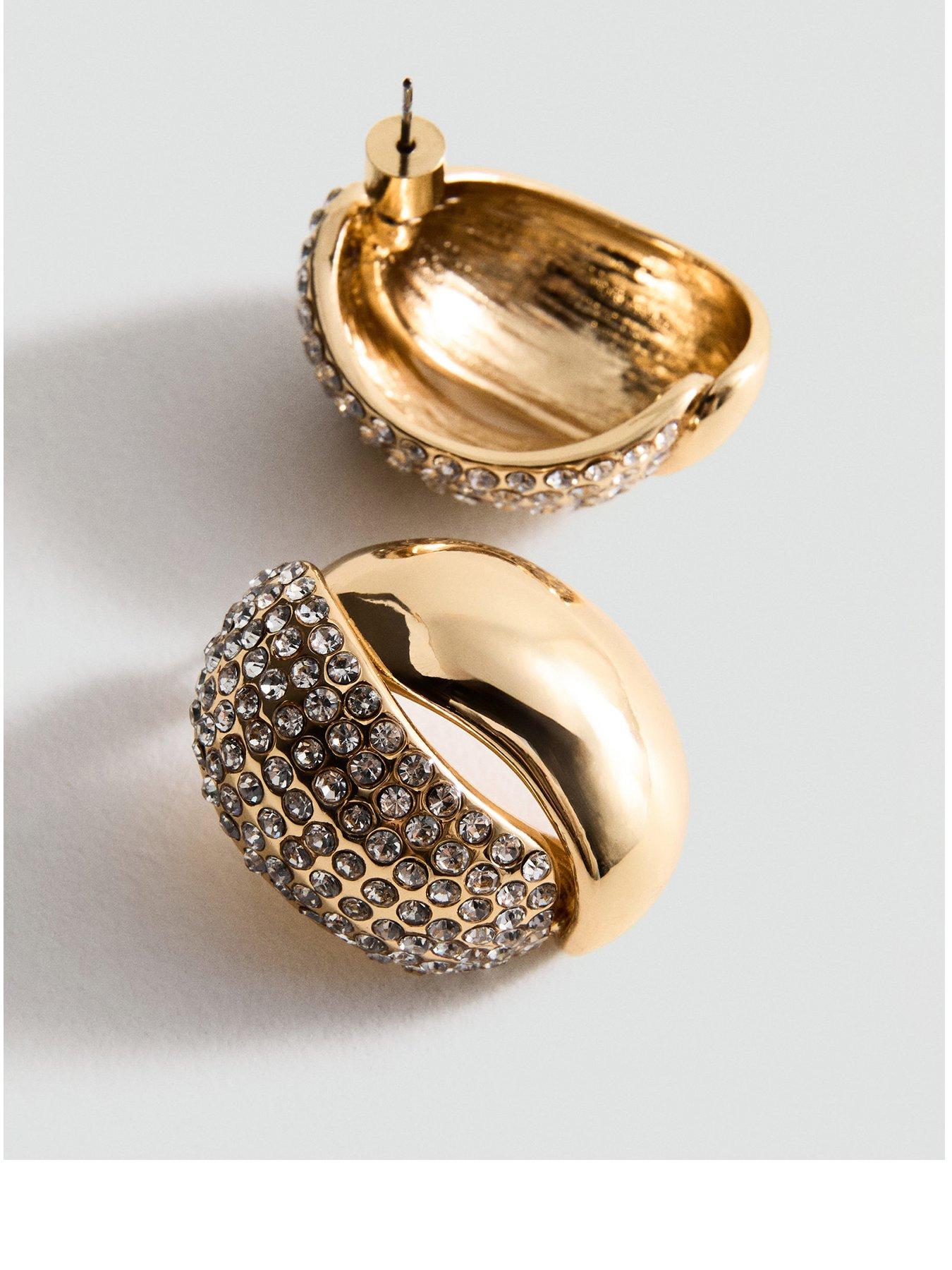 mango-gold-embellished-earrings