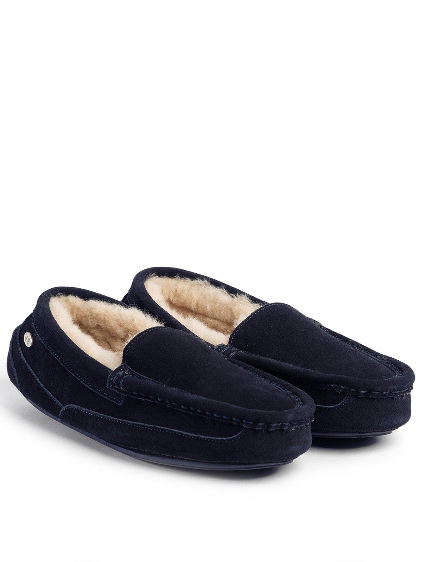 totes-mens-harry-sheepskin-slipper-navy
