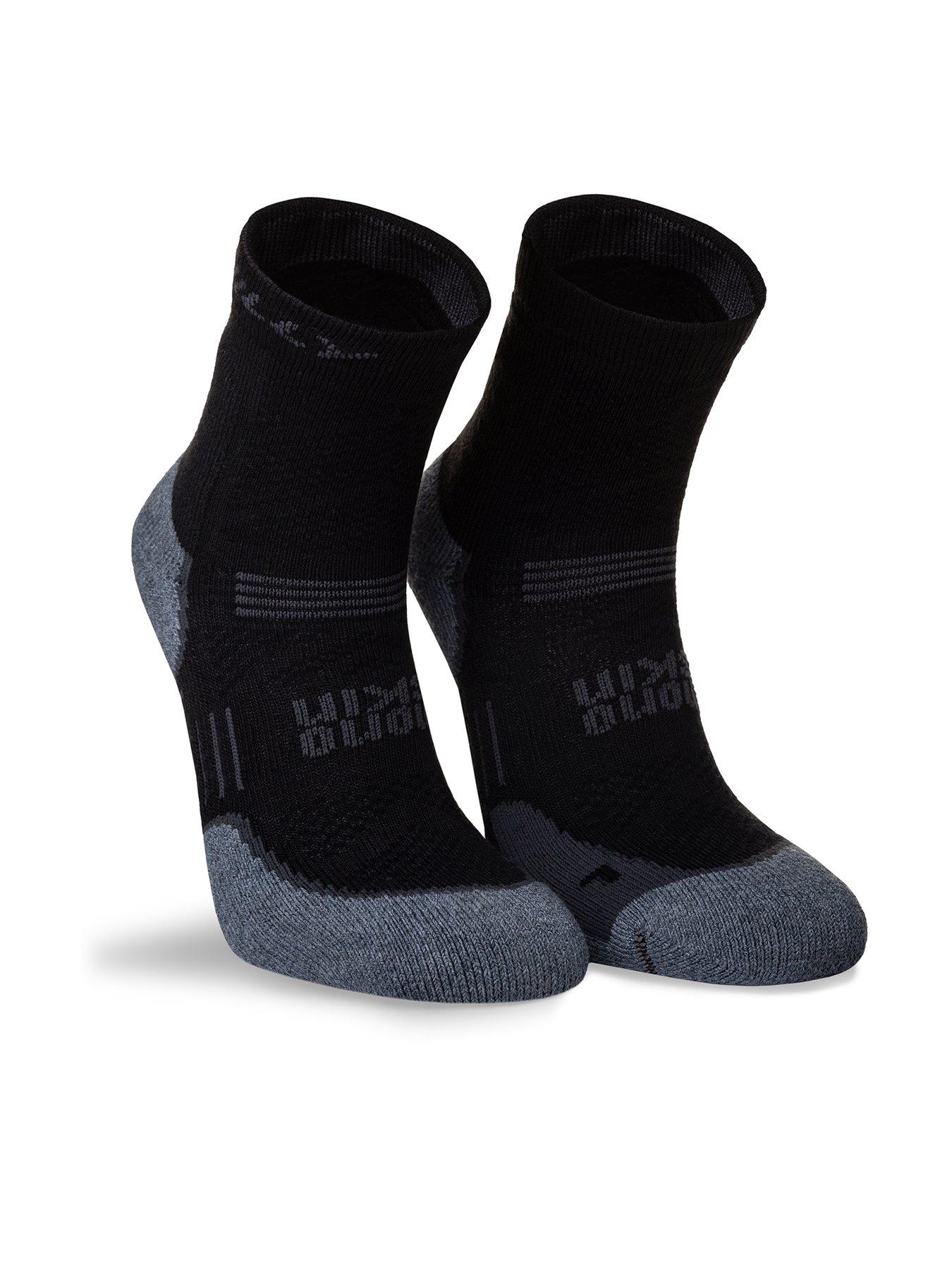 hilly-supreme-max-cushioning-anklet-running-socks-blackfront