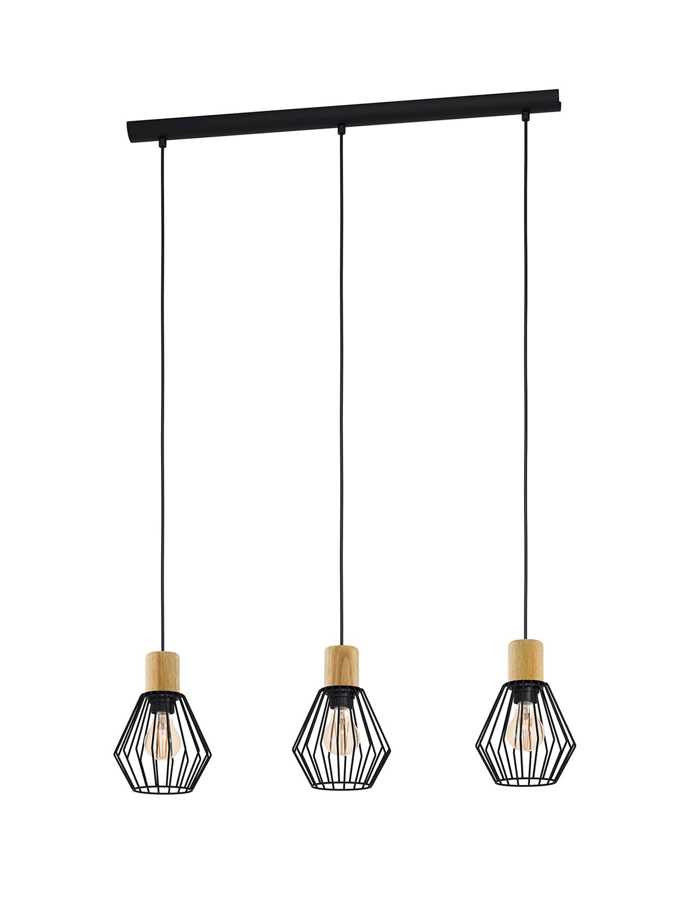 eglo-eglo-palmorla-black-wire-steel-amp-wood-3-light-pendantstillFront
