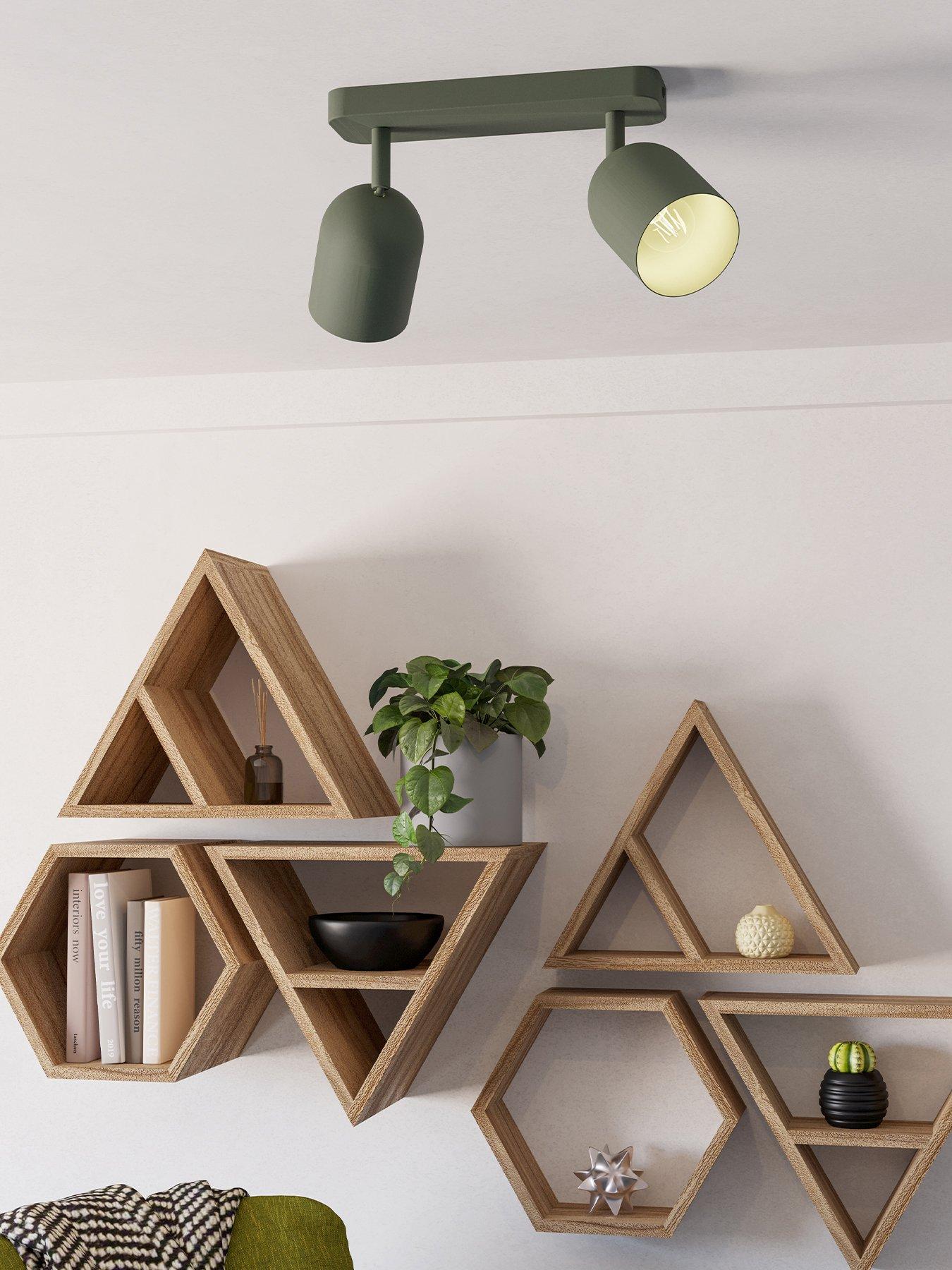 Eglo Eglo Tilston Steel Minimalist Dual Ceiling Spotlight, Green