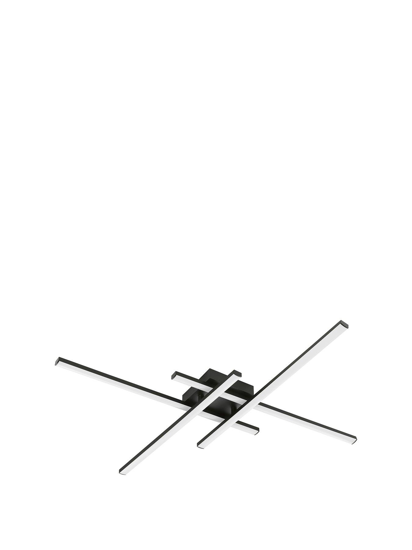 Image 2 of 4 of Eglo Eglo Vascella Steel & Plastic Led Neutral White Modern Ceiling Light, Square