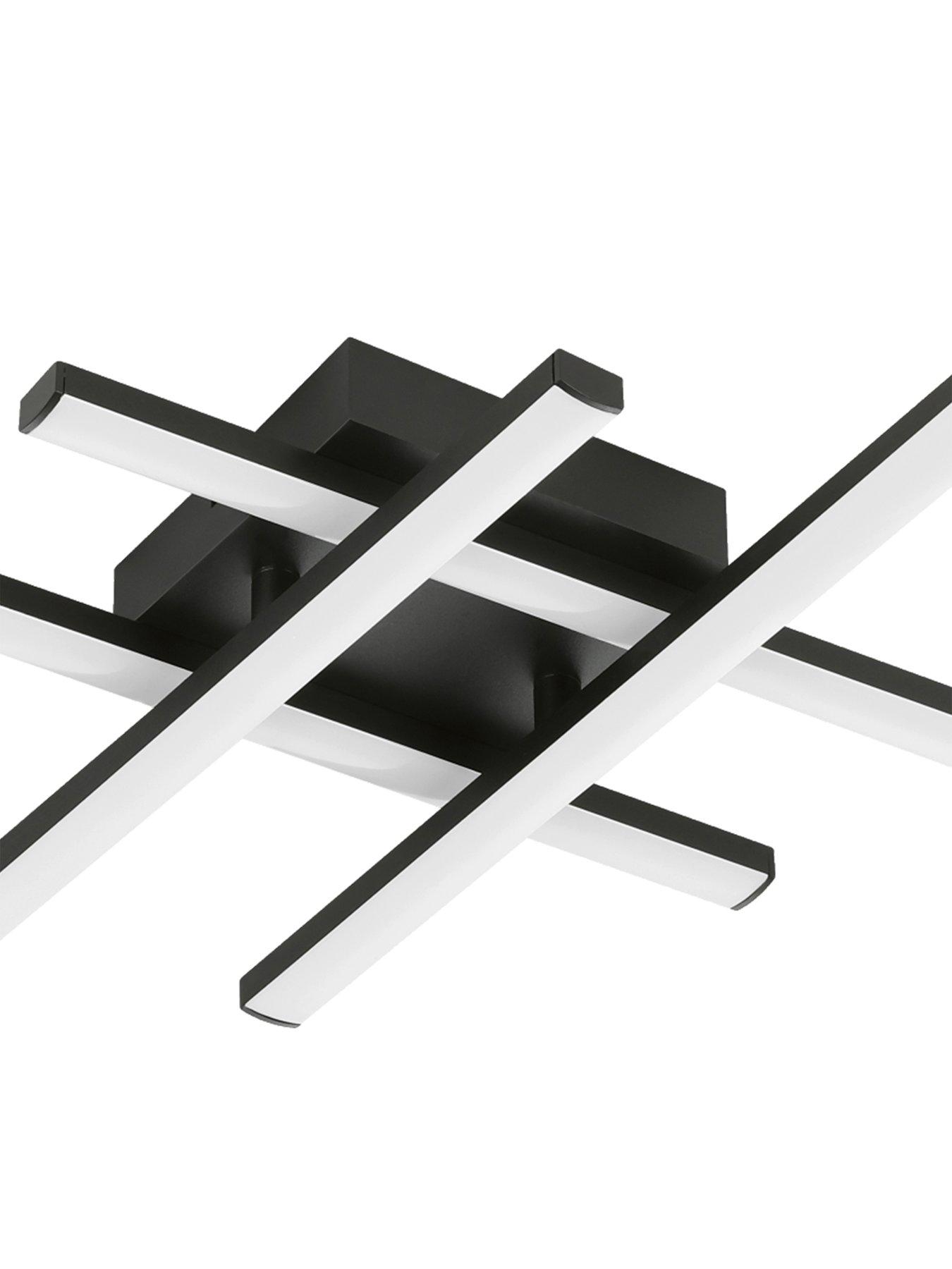 Image 3 of 4 of Eglo Eglo Vascella Steel & Plastic Led Neutral White Modern Ceiling Light, Square
