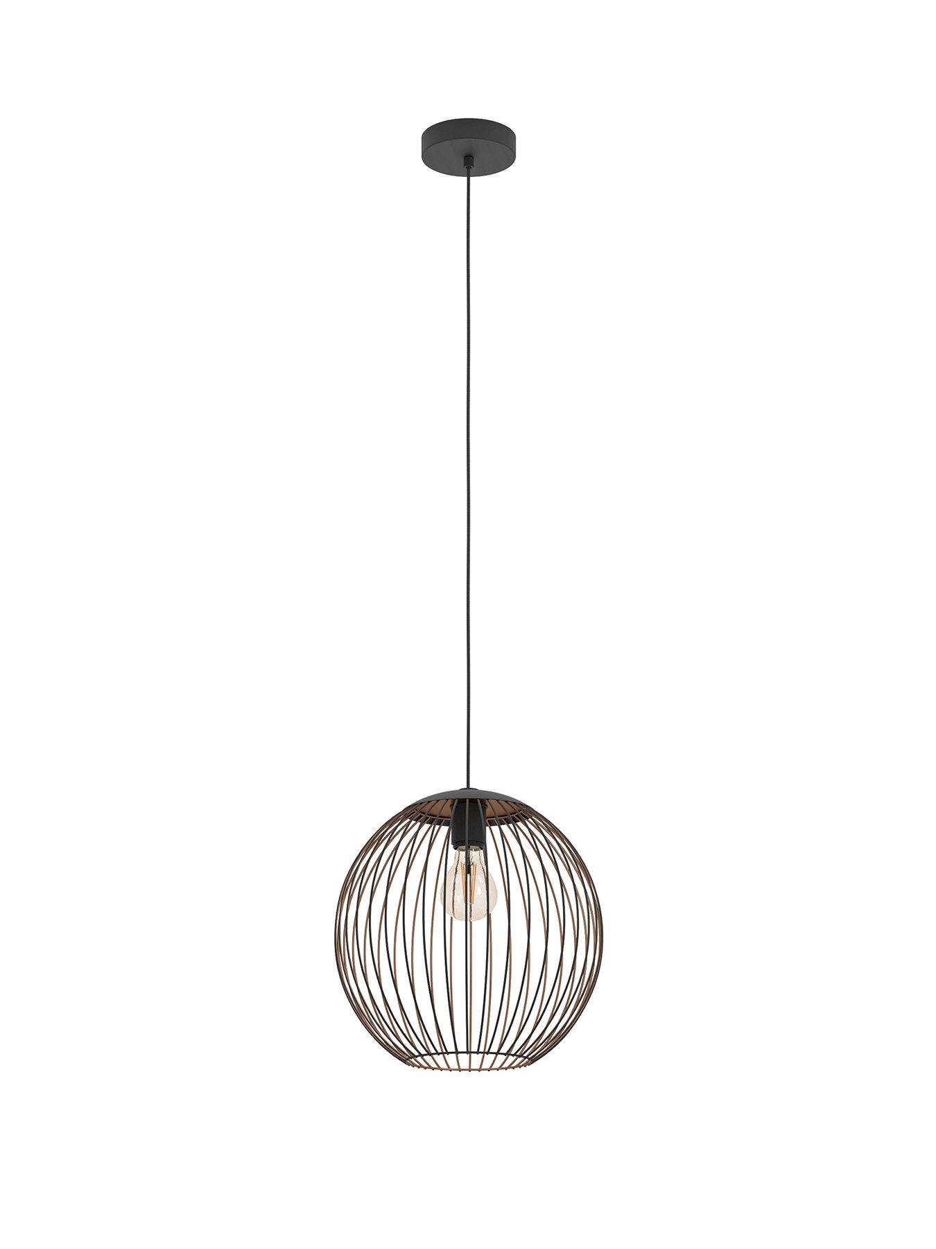 eglo-eglo-almanzora-black-amp-copper-wire-modern-steel-pendantstillFront