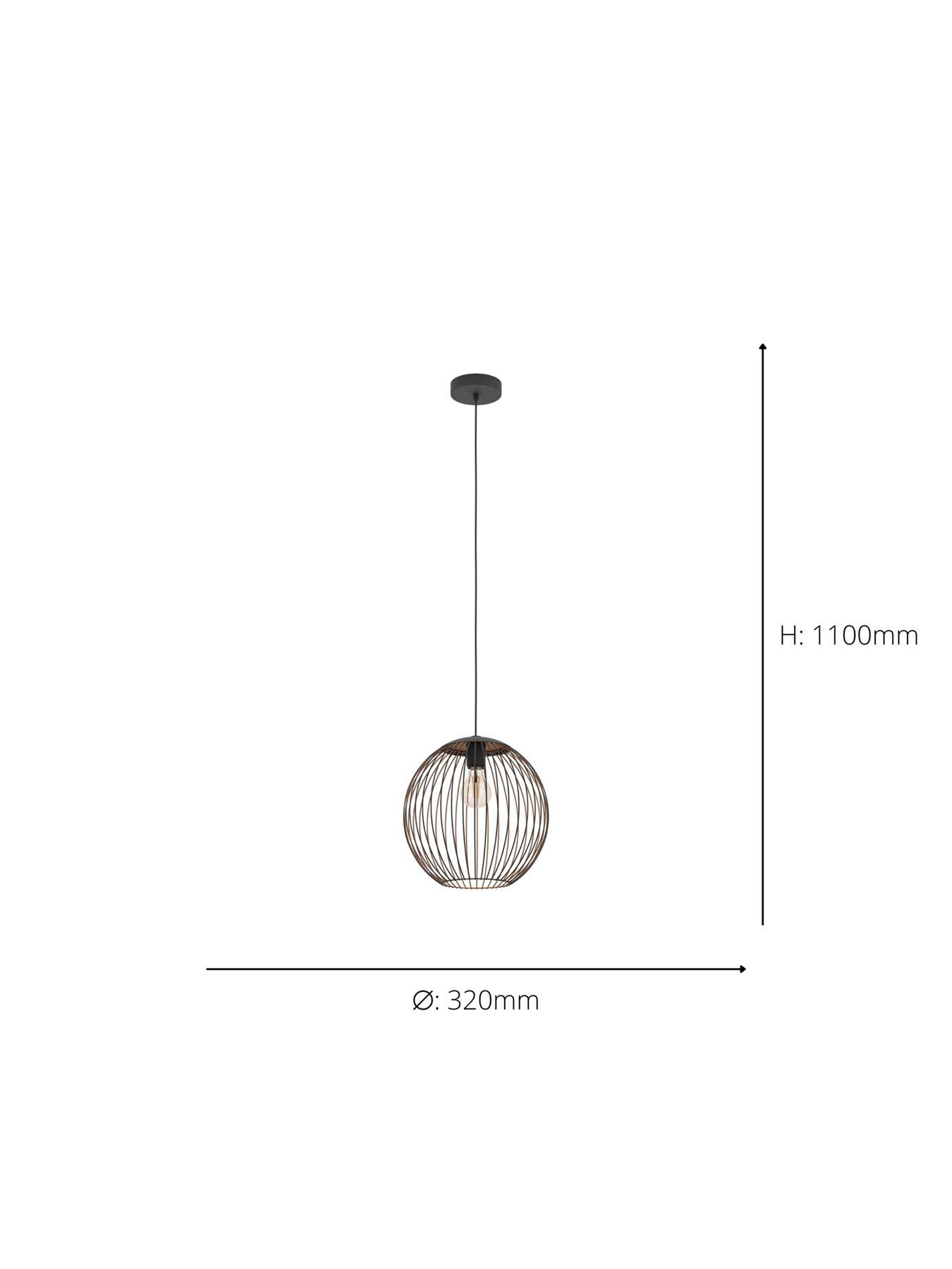 eglo-eglo-almanzora-black-amp-copper-wire-modern-steel-pendantoutfit