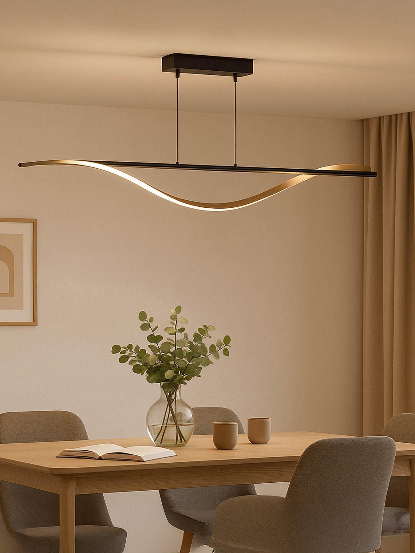 Eglo Eglo Conaprato Black  &  Brushed Brass Modern Ceiling Light