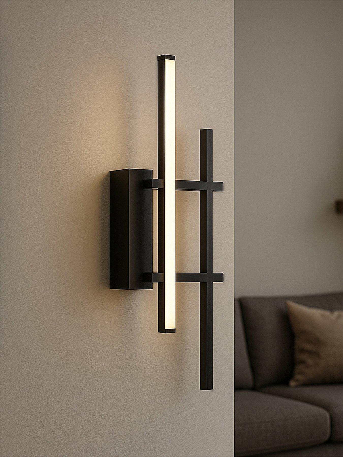 Eglo Eglo Trepiliano Aluminium  &  Steel Black Modern Led Linear Wall Light
