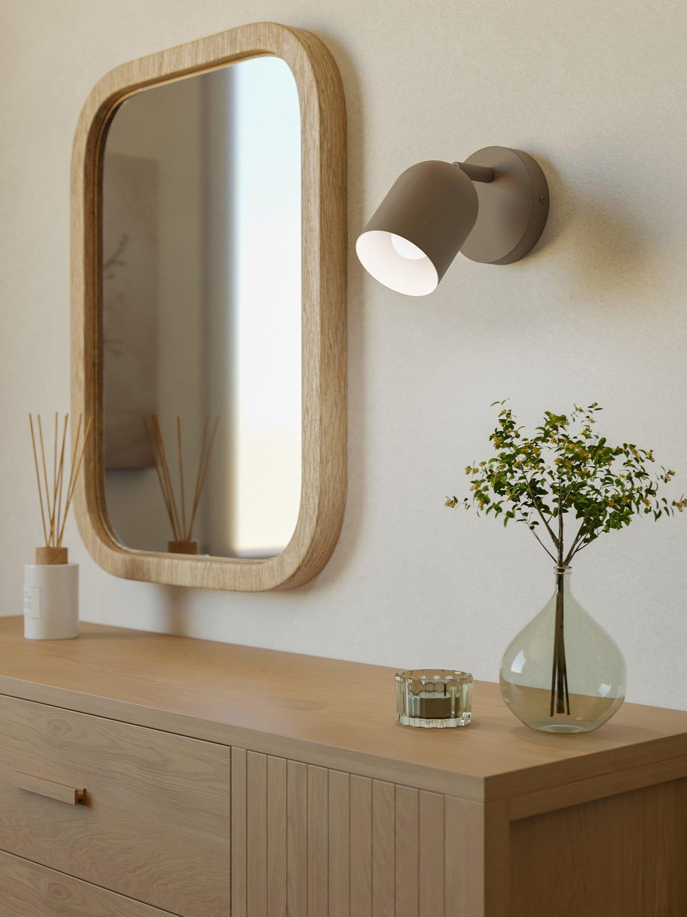 Eglo Eglo Tilston Steel Minimalist Single Wall Spotlight, Sandy