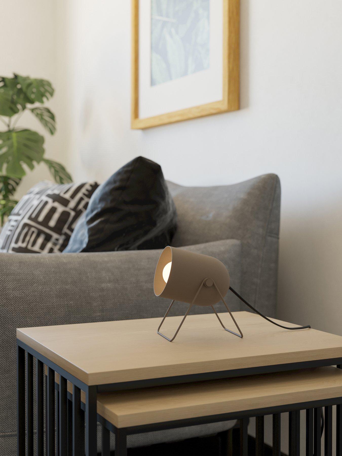 Eglo Eglo Tilston Steel Minimalist Desk Lamp, Sandy