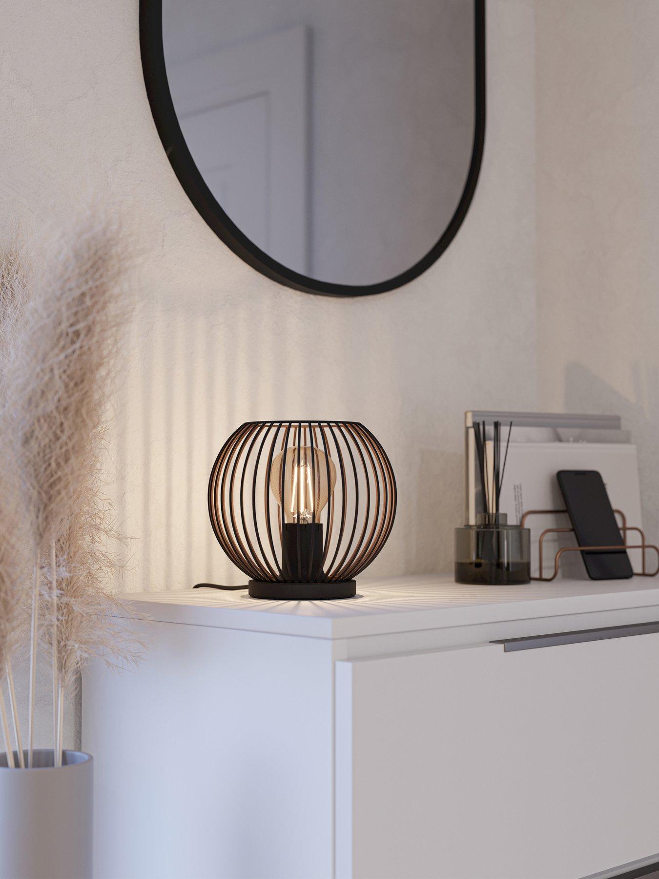 Eglo Eglo Almanzora Black  &  Copper Wire Modern Steel Table Lamp