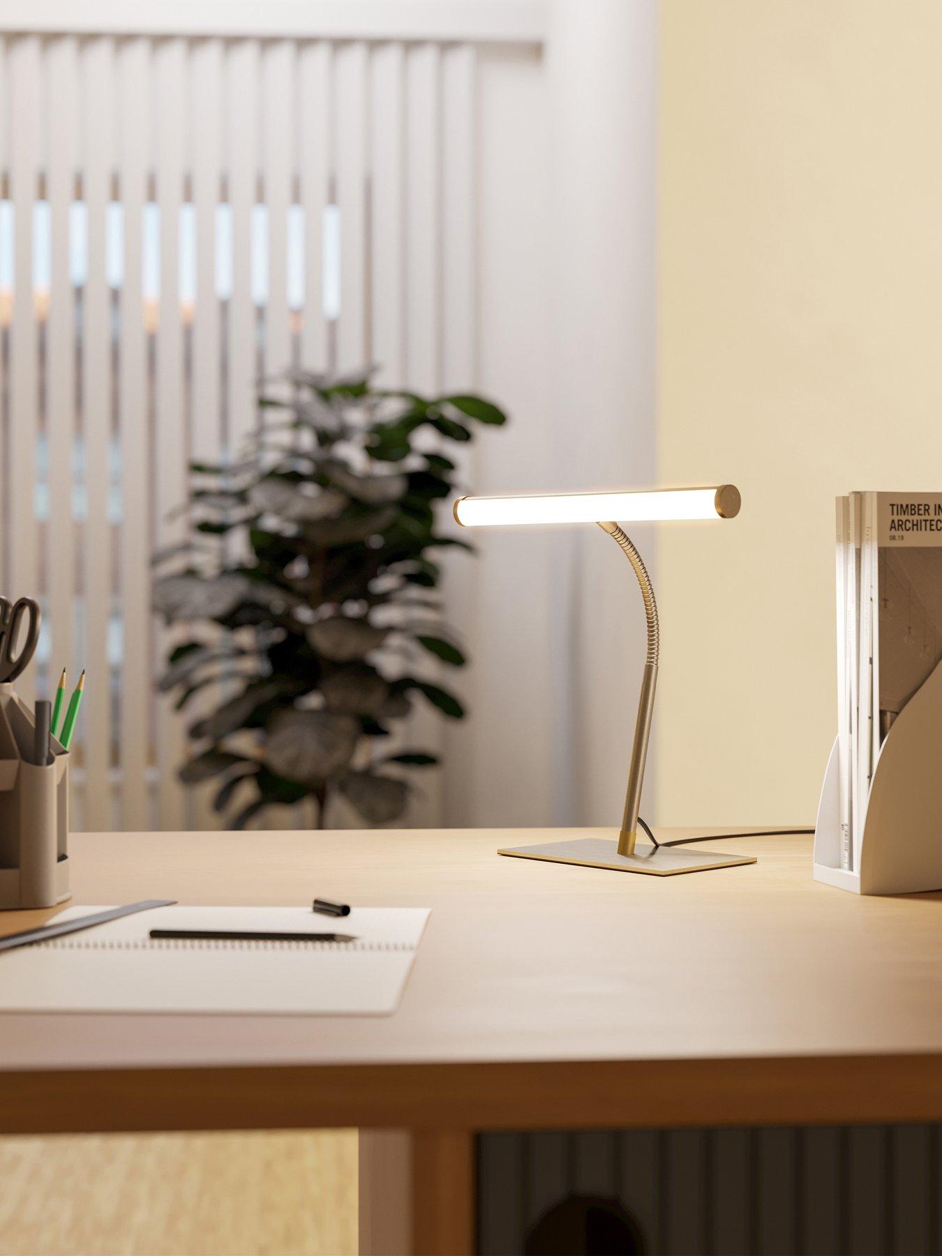 Eglo Riccione LED Tuneable White Desk Lamp - Chrome
