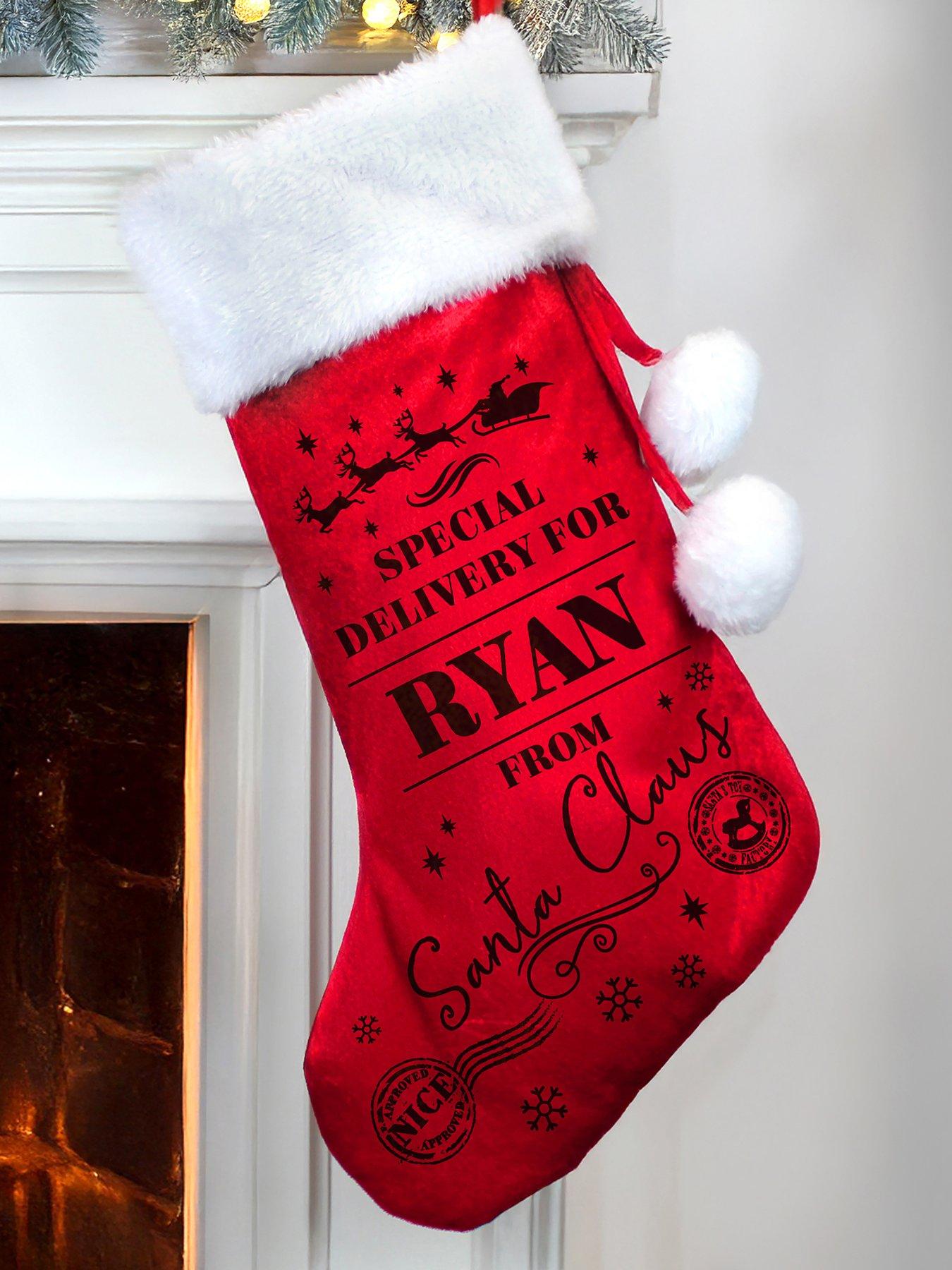 Image 3 of 3 of The Personalised Memento Company Personalised Special Delivery Red Stocking