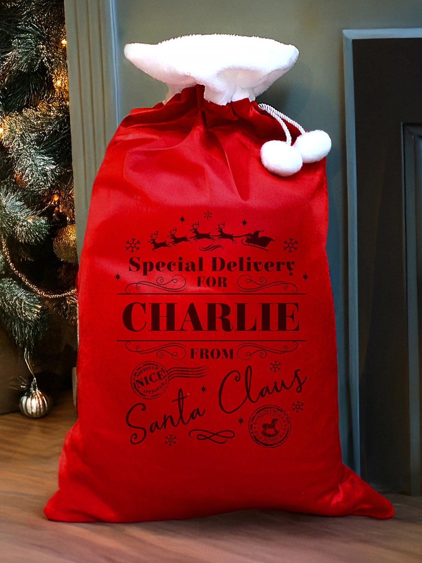 The Personalised Memento Company Personalised Special Delivery Red Sack