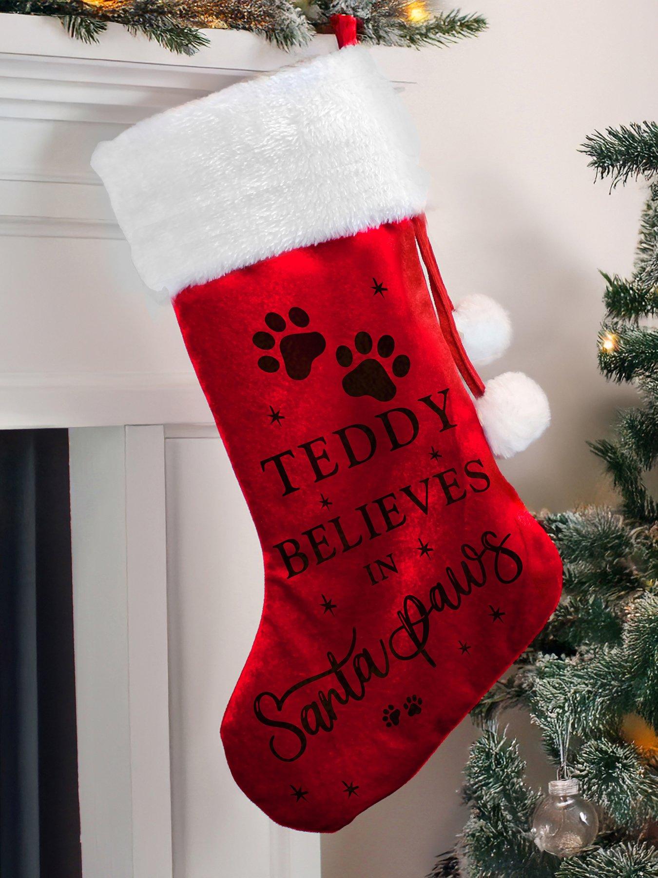 the-personalised-memento-company-personalised-santa-paws-christmas-red-stockingfront