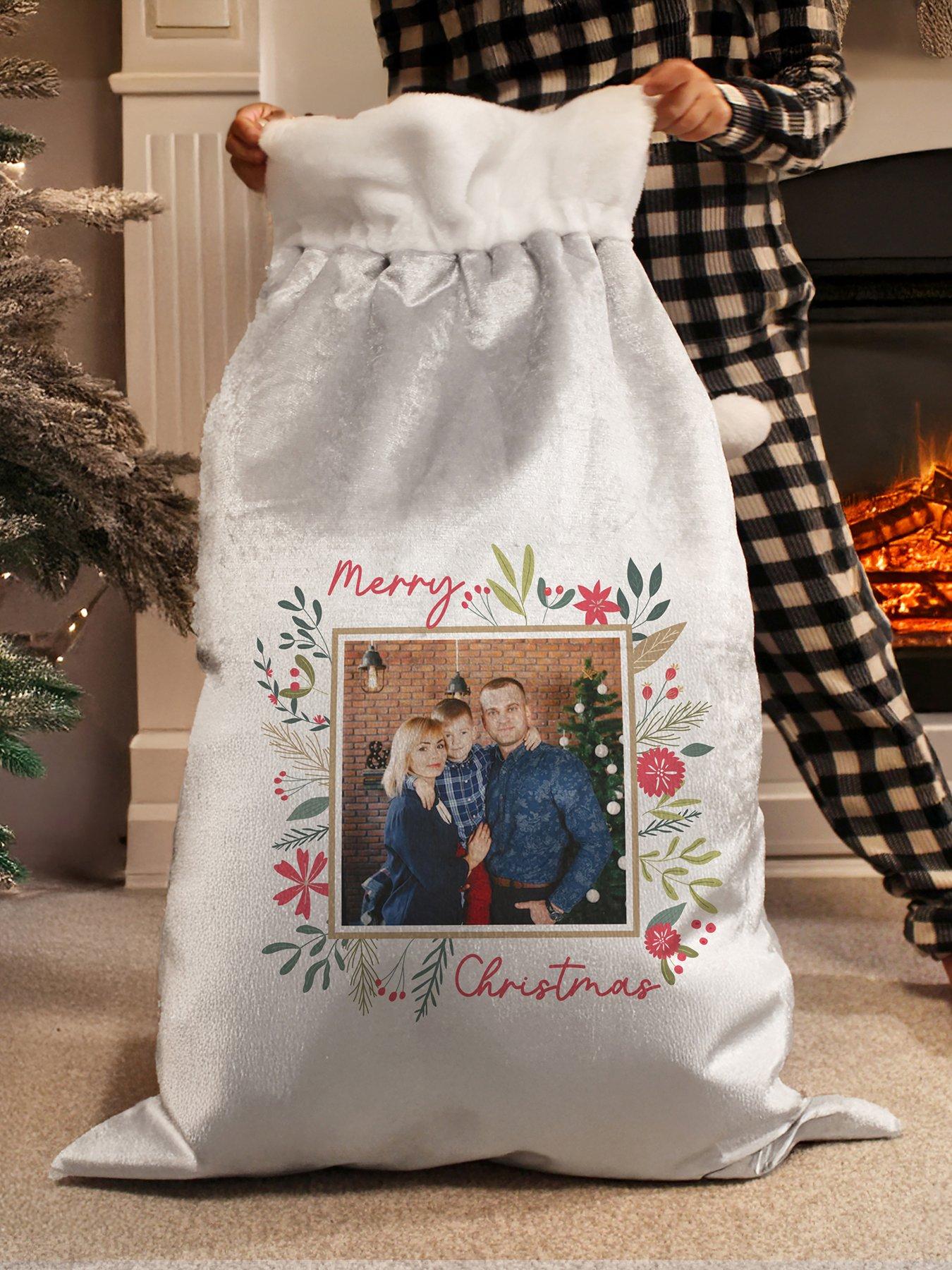Image 3 of 3 of The Personalised Memento Company Personalised Photo Upload Christmas Sack