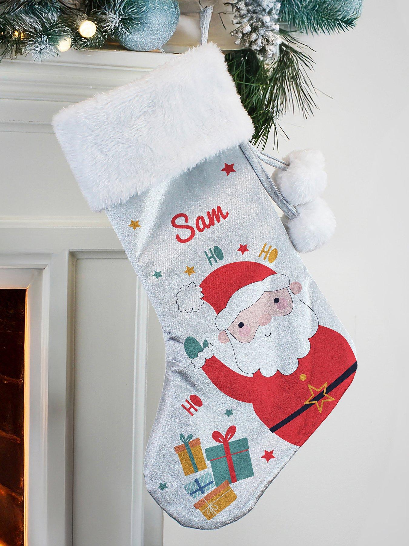 The Personalised Memento Company Personalised Santa Christmas Stocking