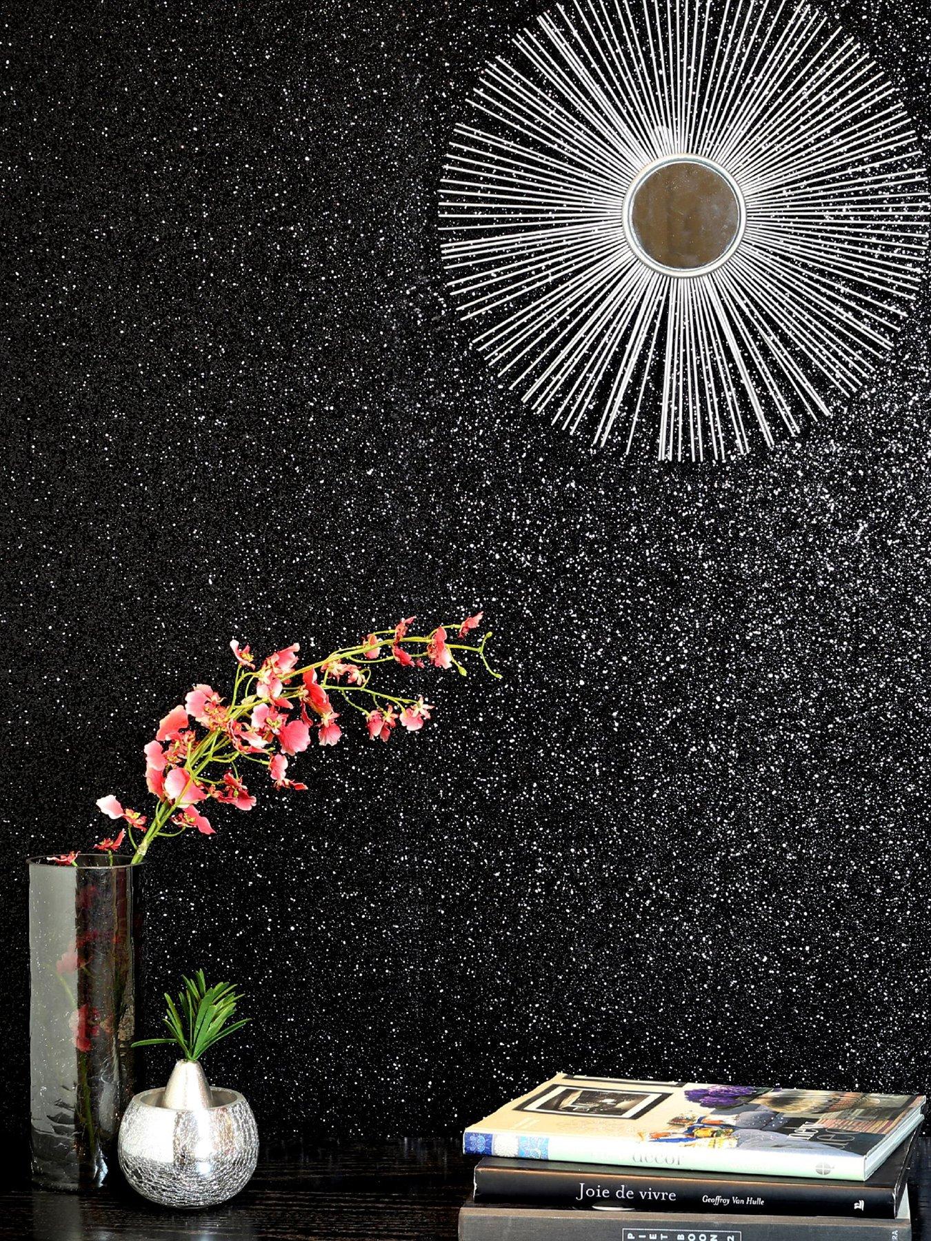 arthouse-sequin-sparkle-black-wallpaper