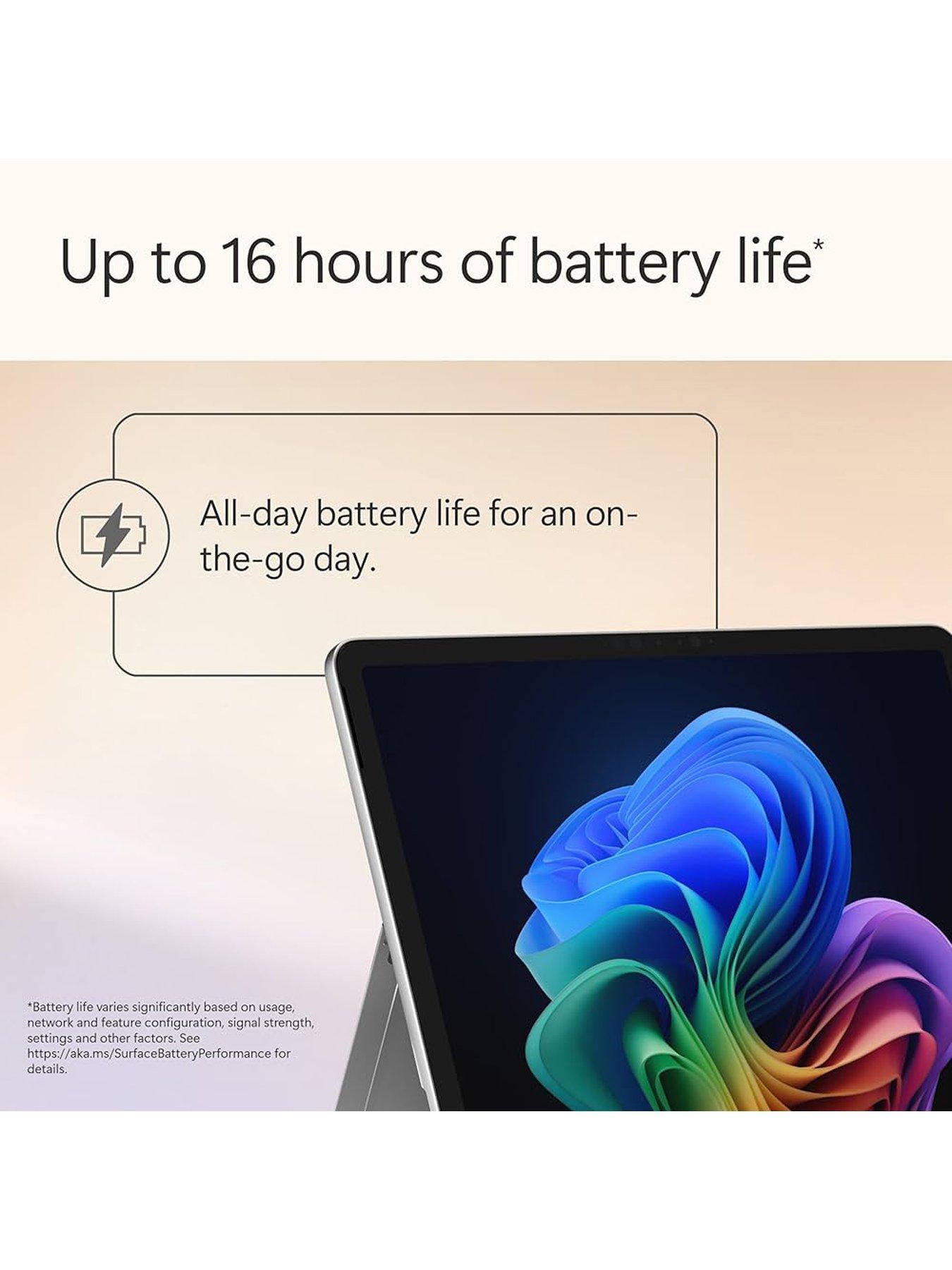 Image 3 of 7 of Microsoft Surface Pro - Copilot +PC - Qualcomm Snapdragon Plus - 16GB RAM - 512GB - Platinum - With Type Cover Keyboard