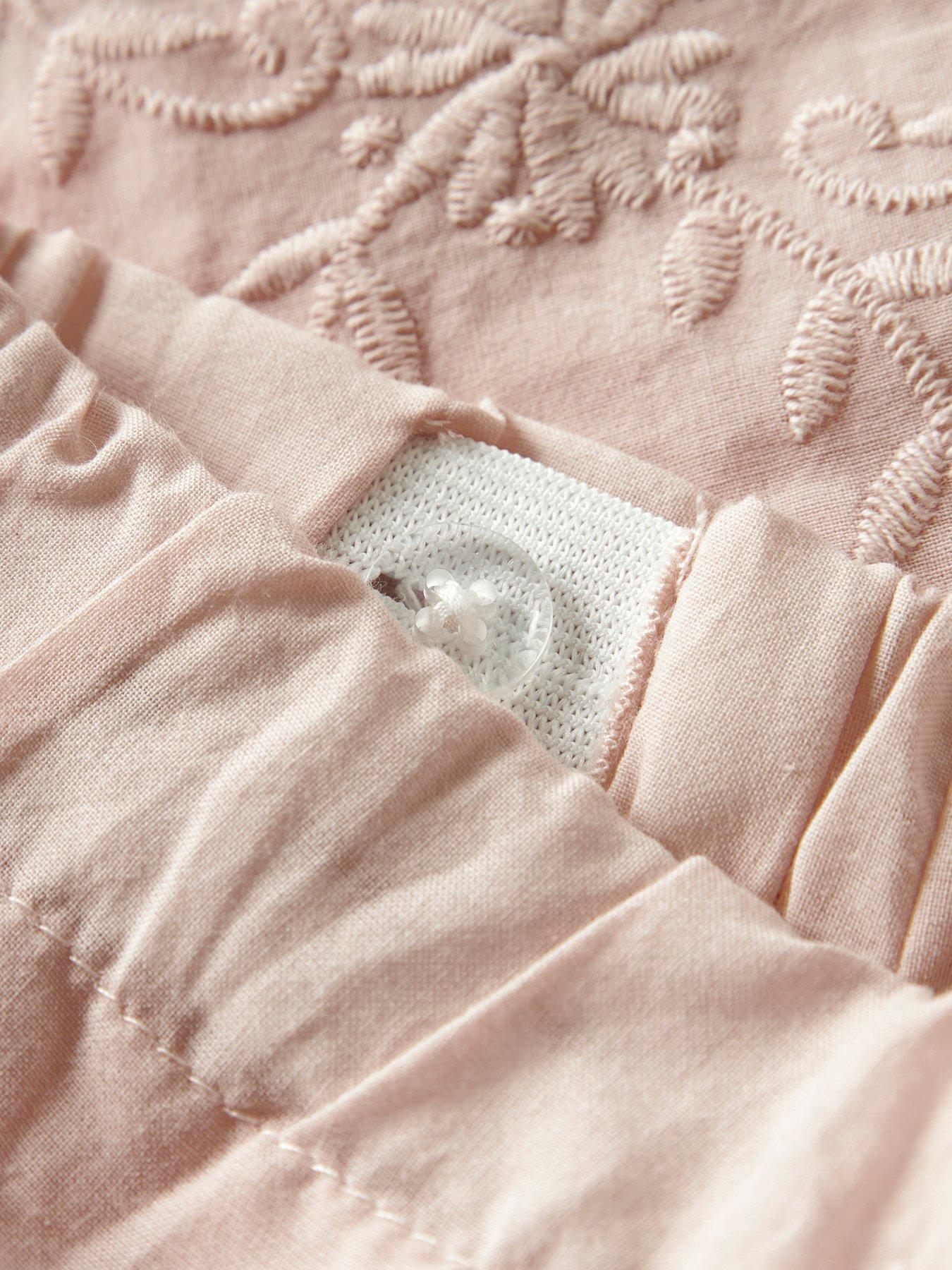Image 3 of 3 of Lil Atelier Mini Girls Woven Embroidered Co-ord Trousers - Light Pink