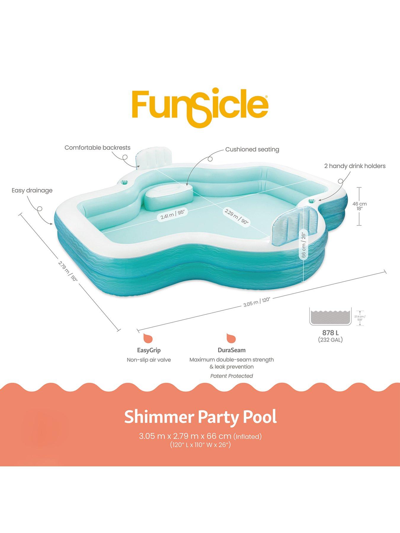 Image 2 of 6 of Funsicle Funsicle Shimmer Party Pool